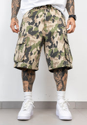 Bermuda Cargo Camouflage con Borchie