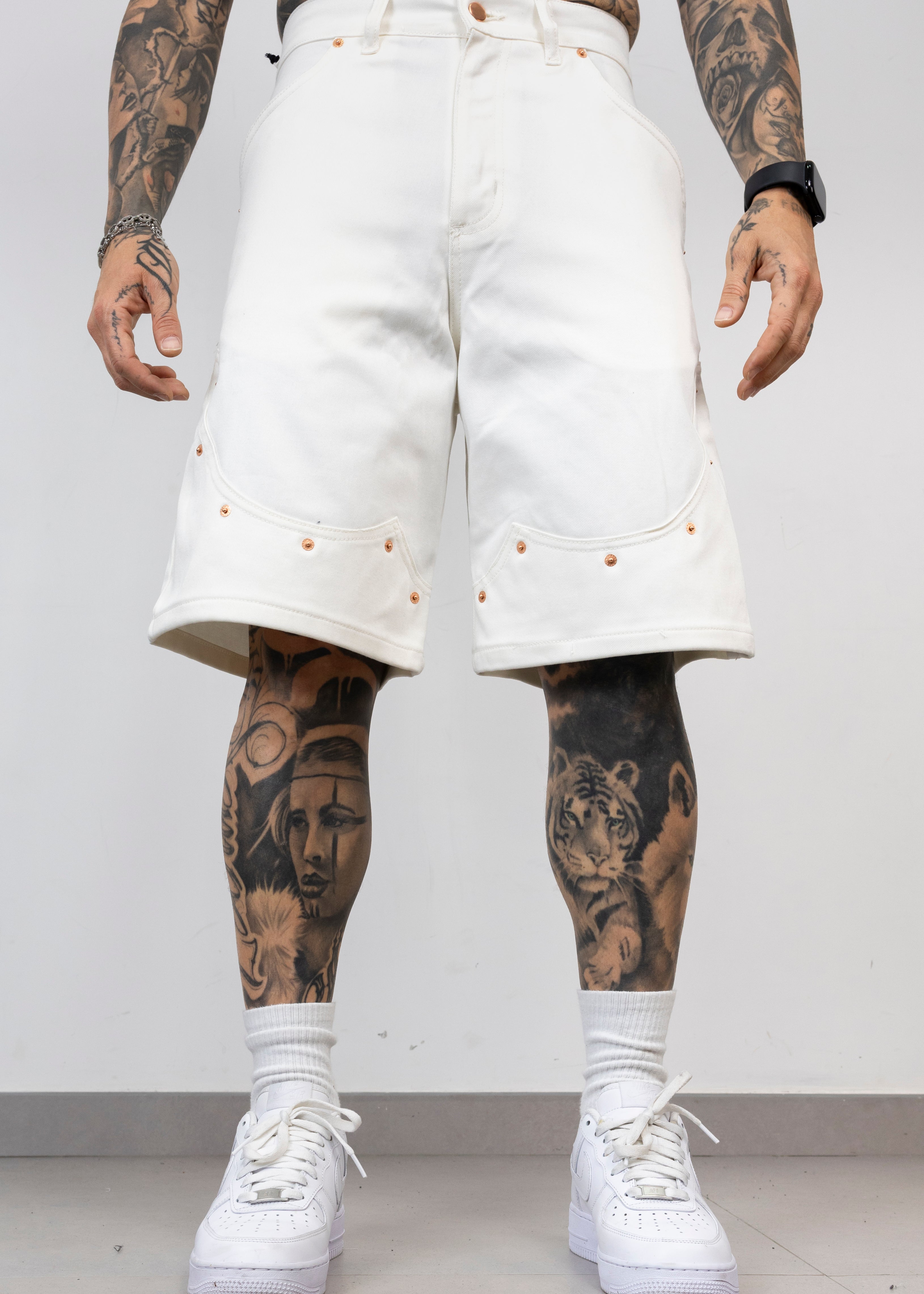 Bermuda Oversize con Rivetti