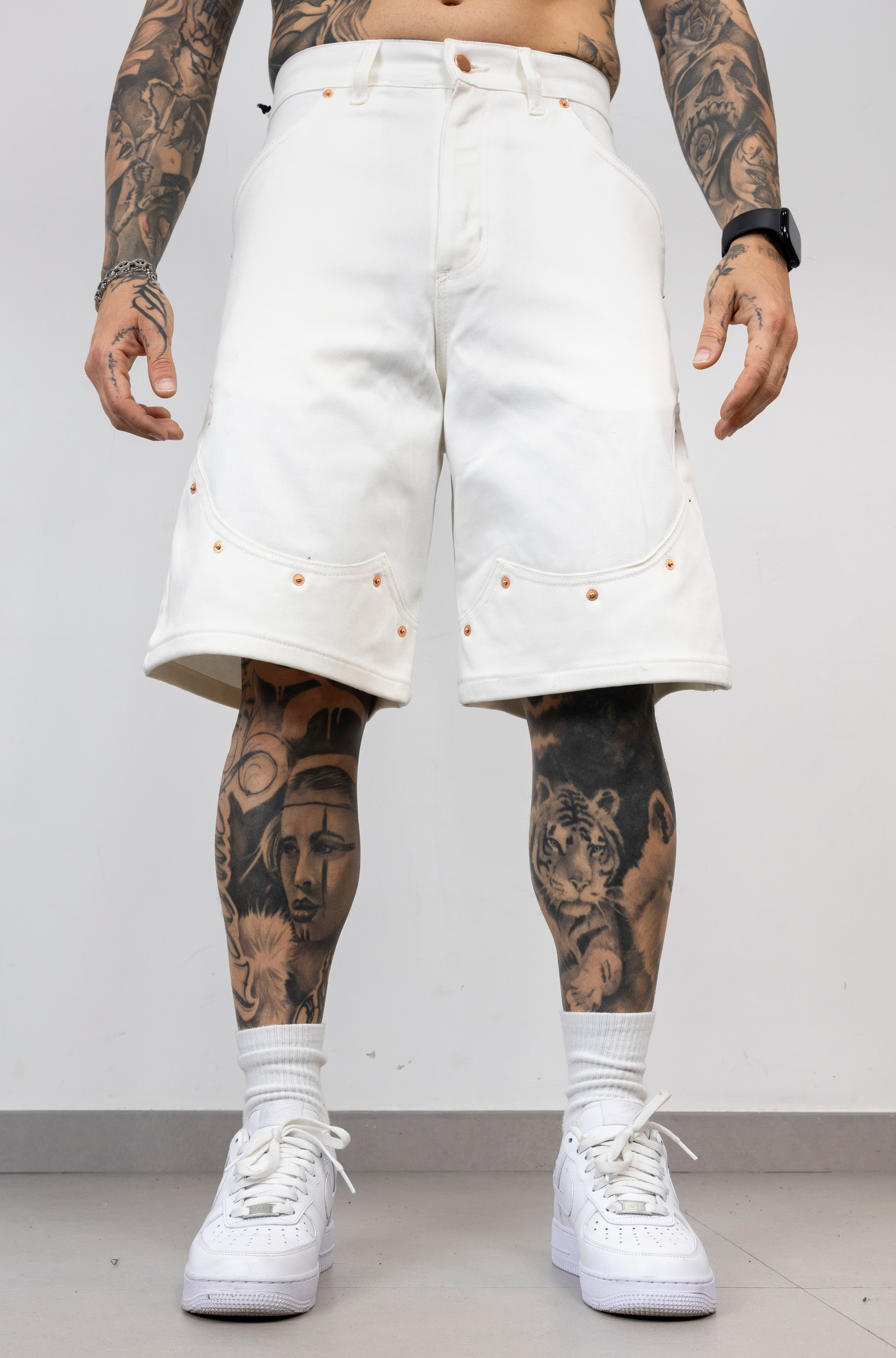 Bermuda Oversize con Rivetti