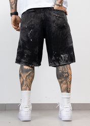 Bermuda Denim Destroyed con Strass