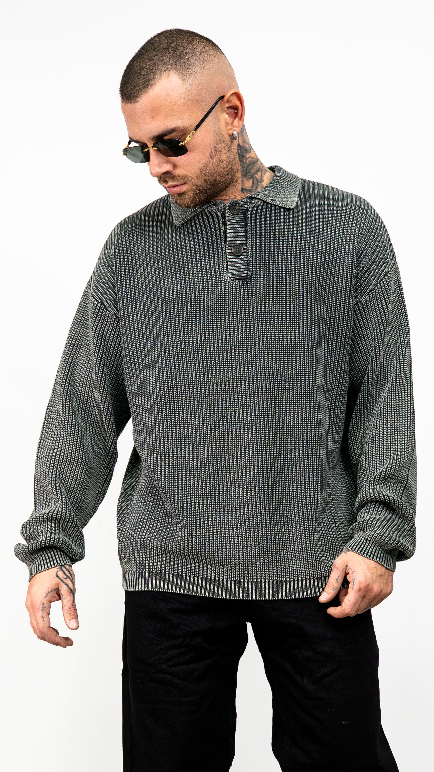 Polo a costine two botton