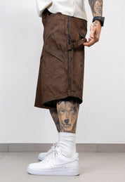 Bermuda Denim Spalmato Brown