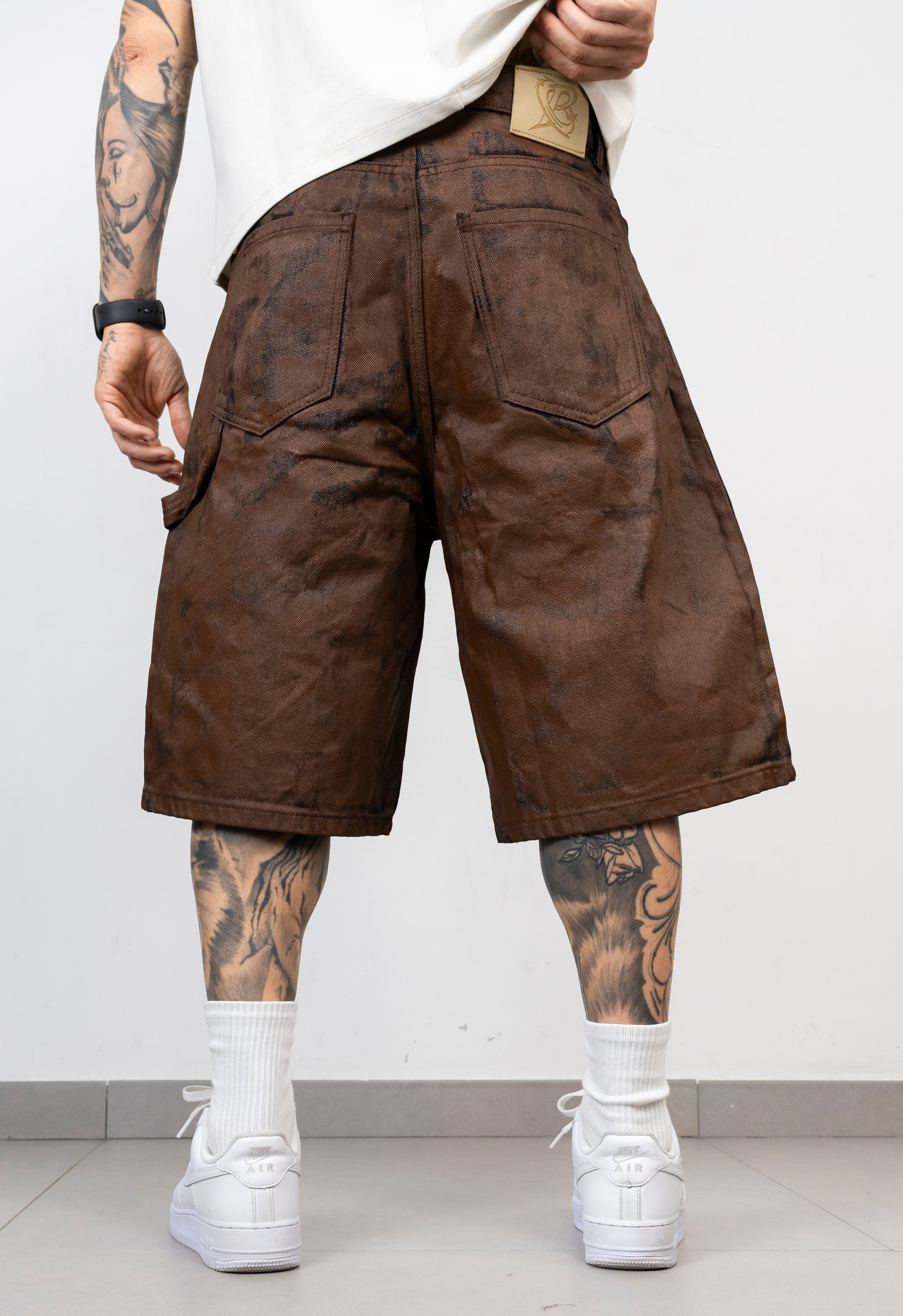 Bermuda Denim Spalmato Brown