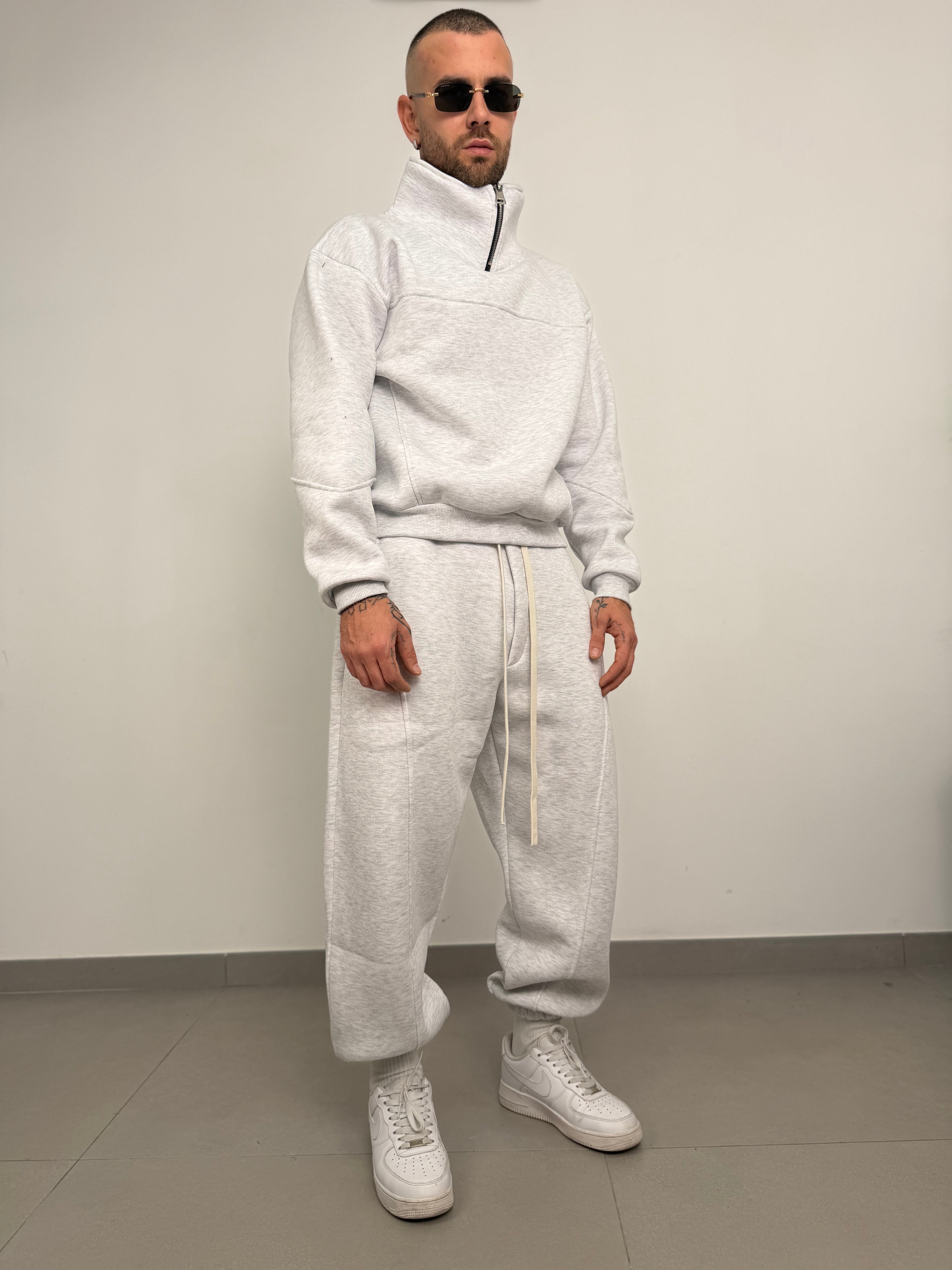 Tuta compl mezza zip just new