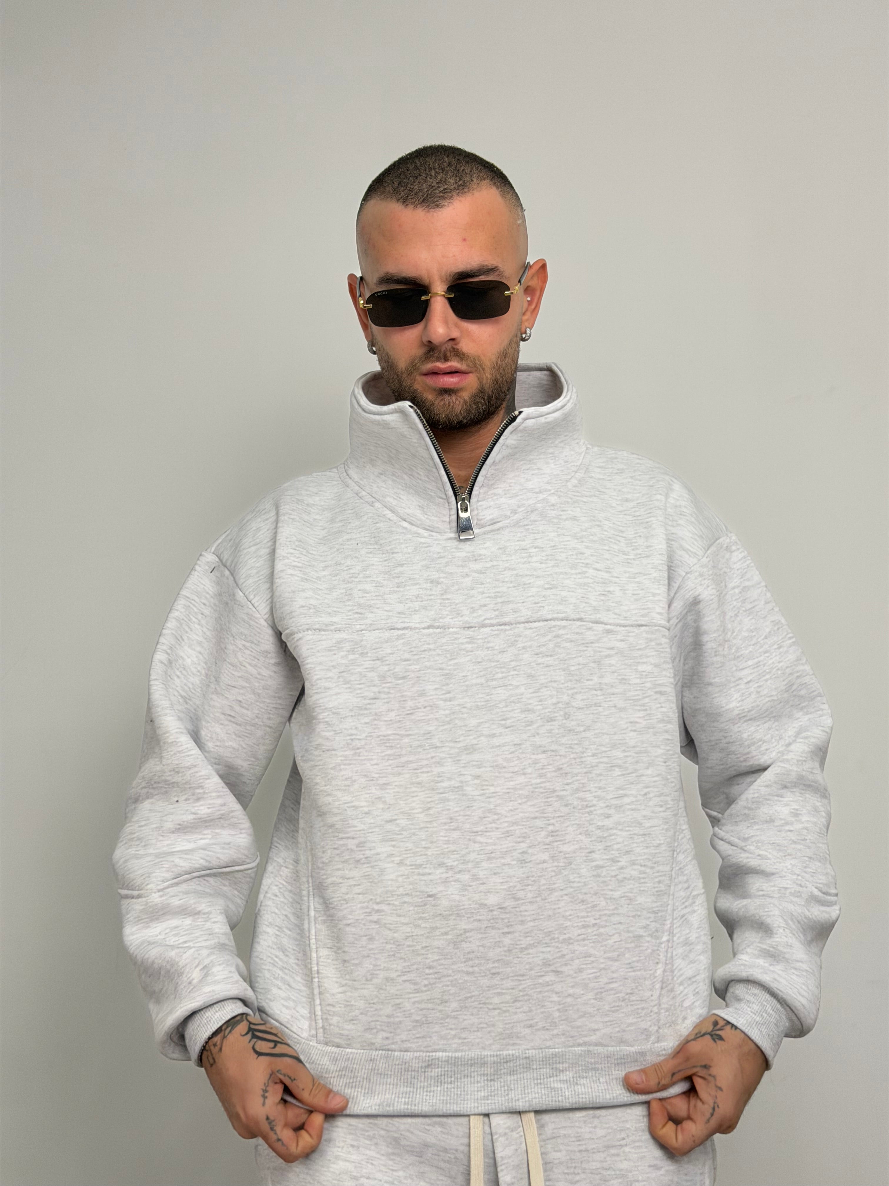 Tuta compl mezza zip just new