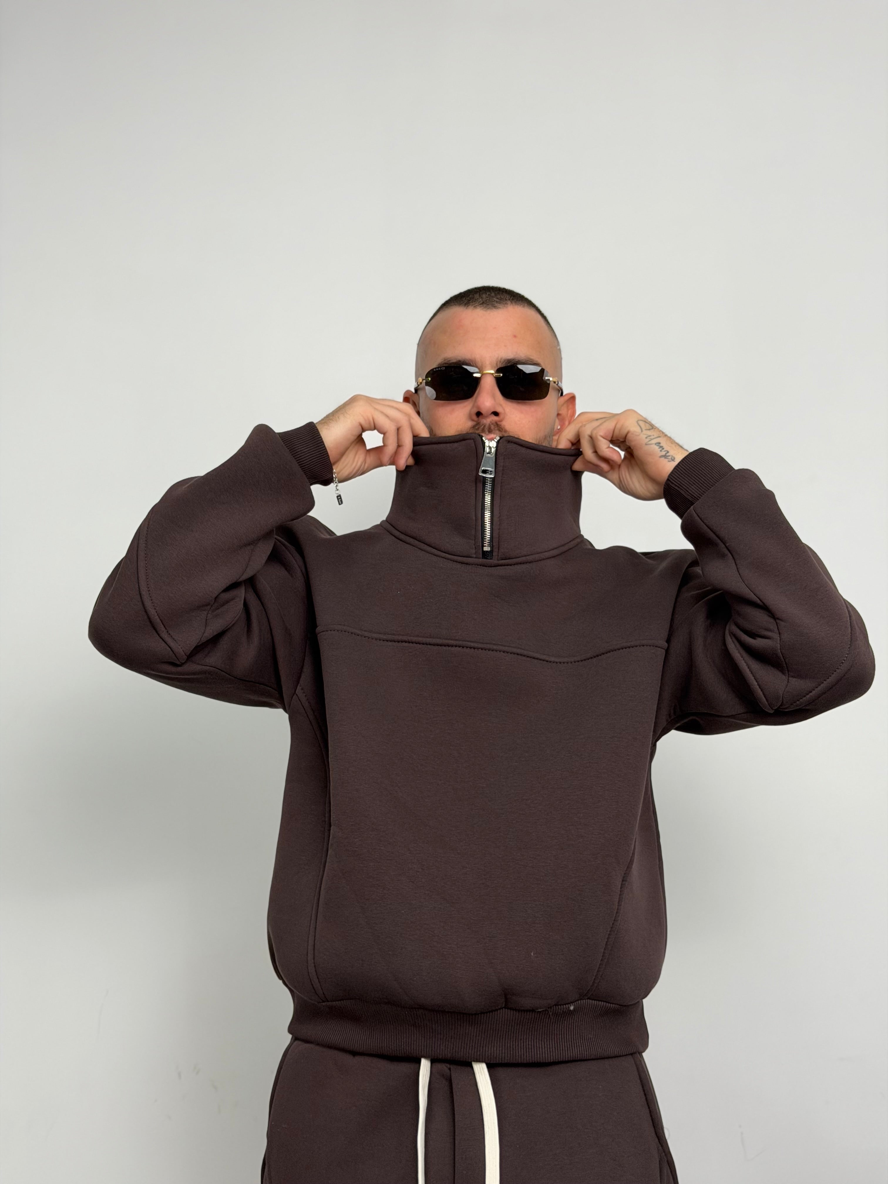 Tuta compl mezza zip just new