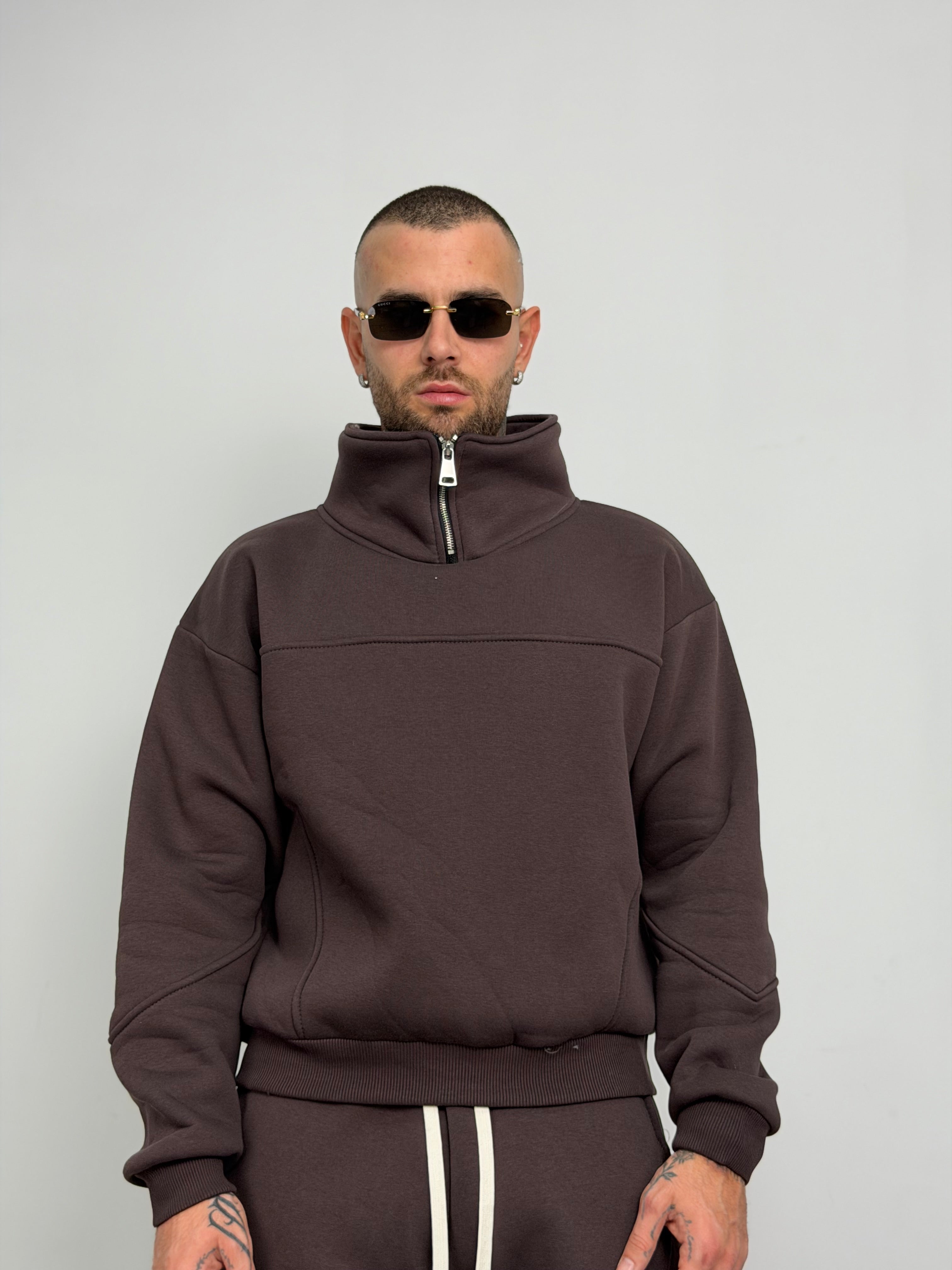 Tuta compl mezza zip just new