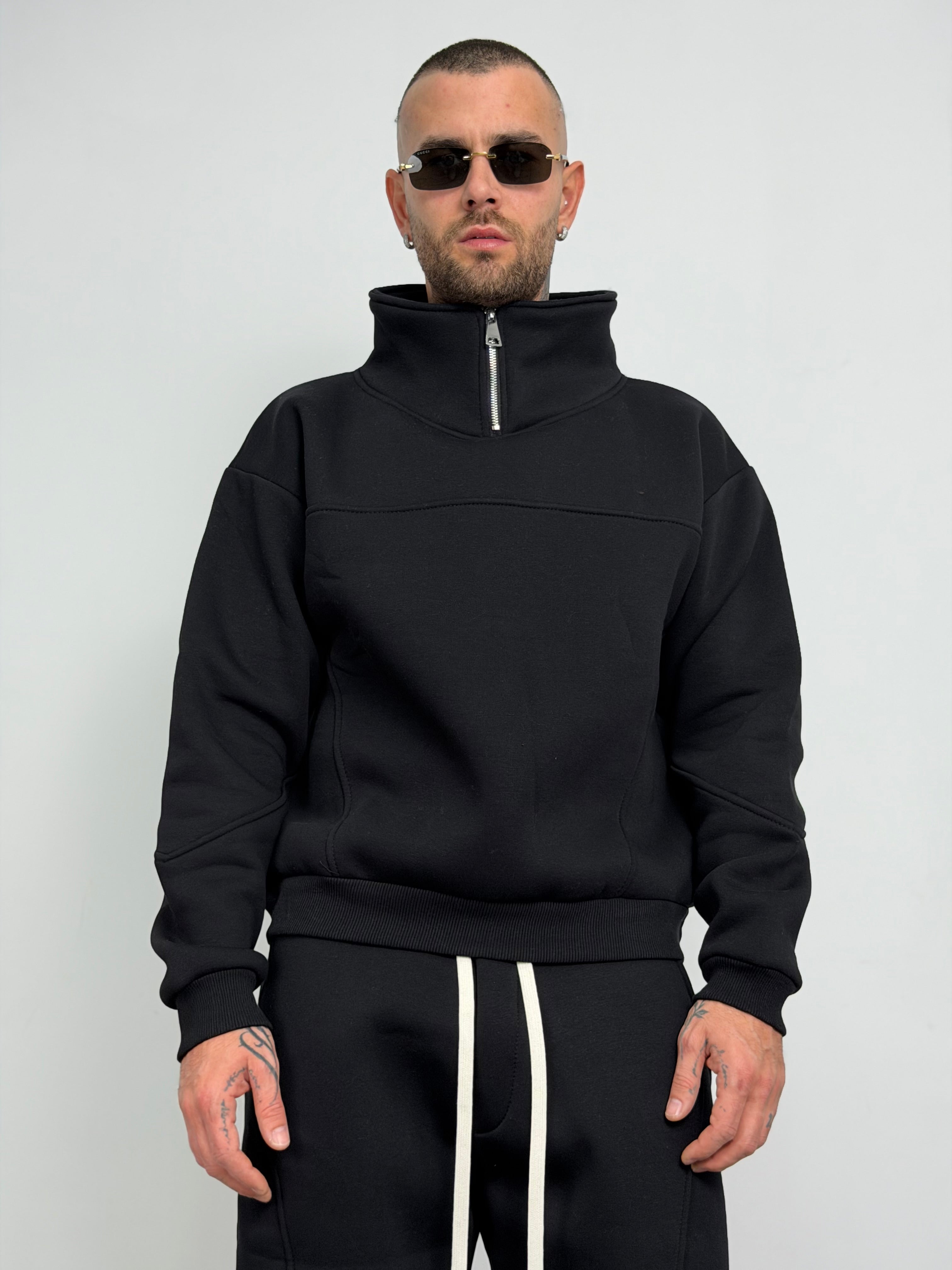 Tuta compl mezza zip just new