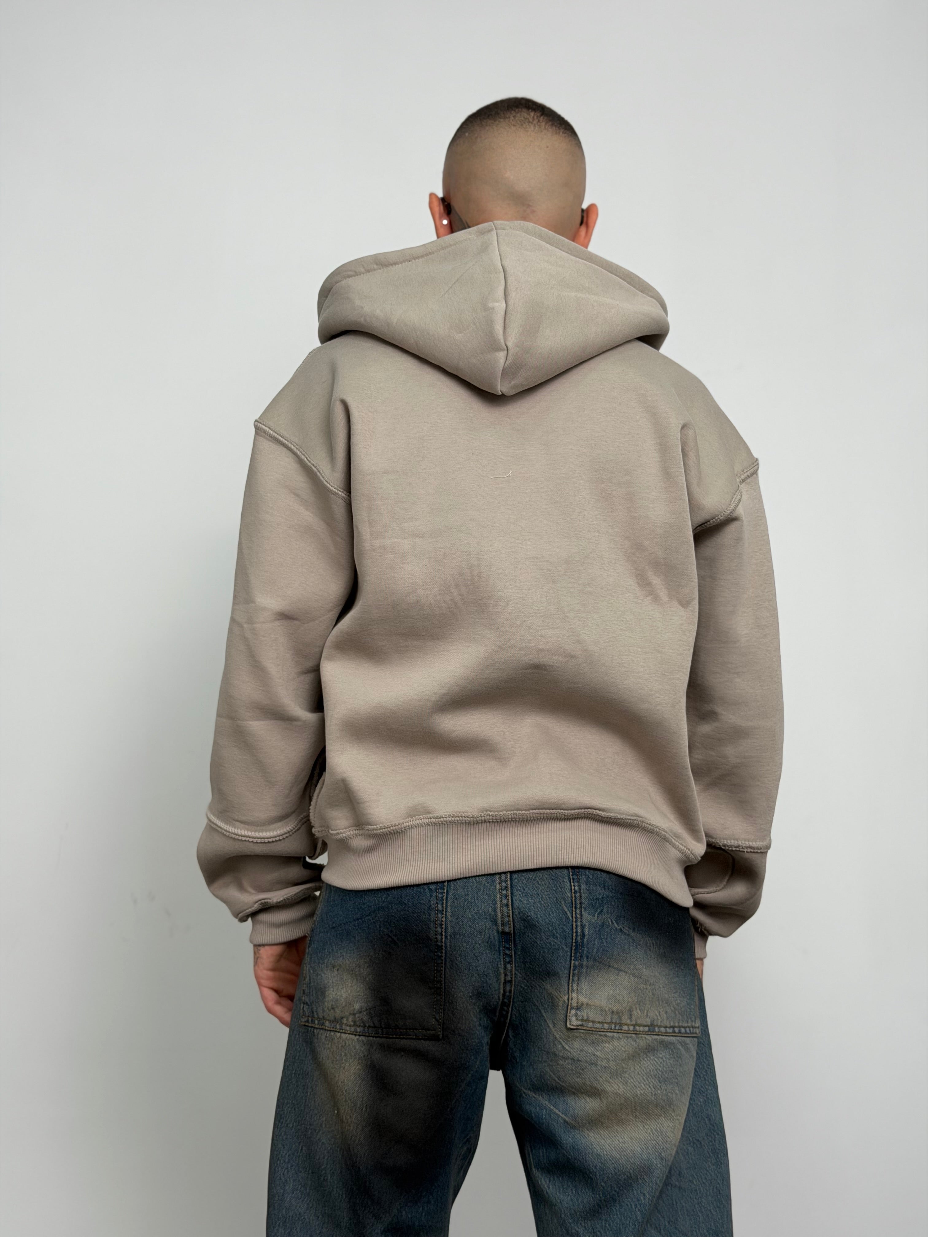 Hoodie raw-cut