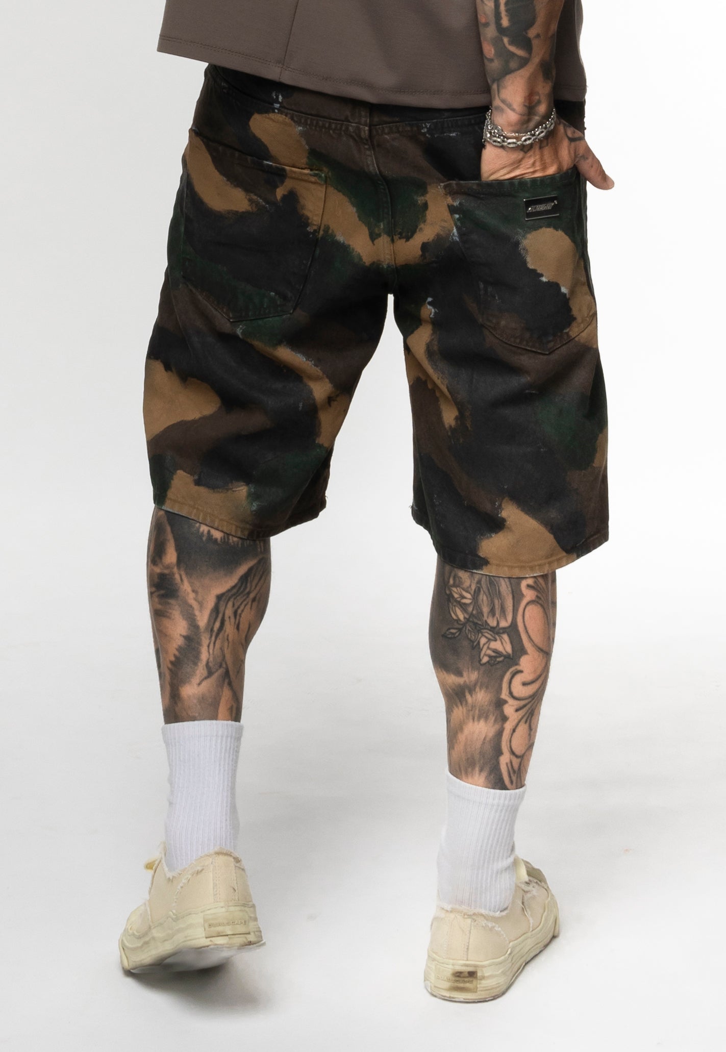 Bermuda Denim Hand Paint Camo Alternet