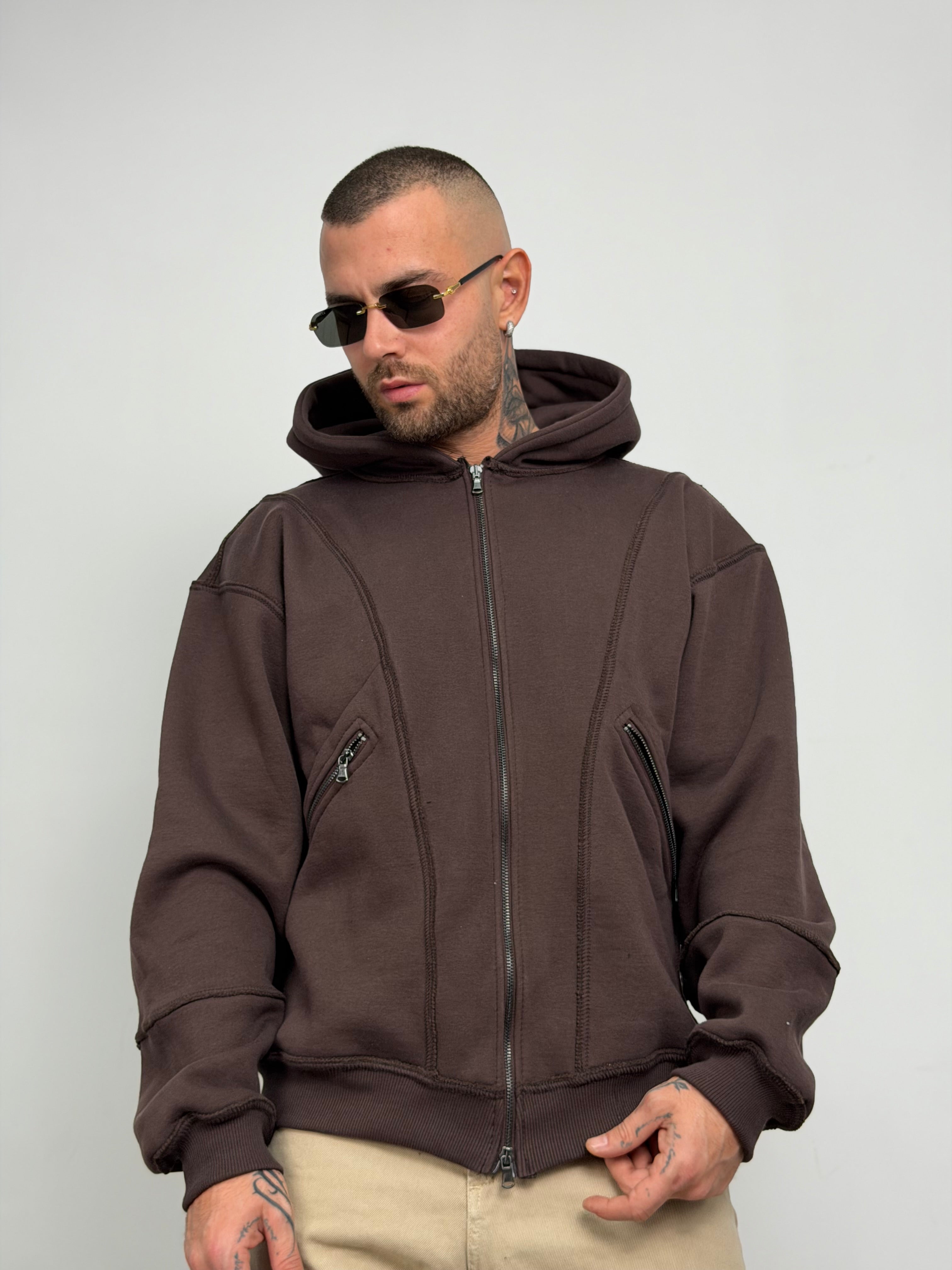 Hoodie raw-cut