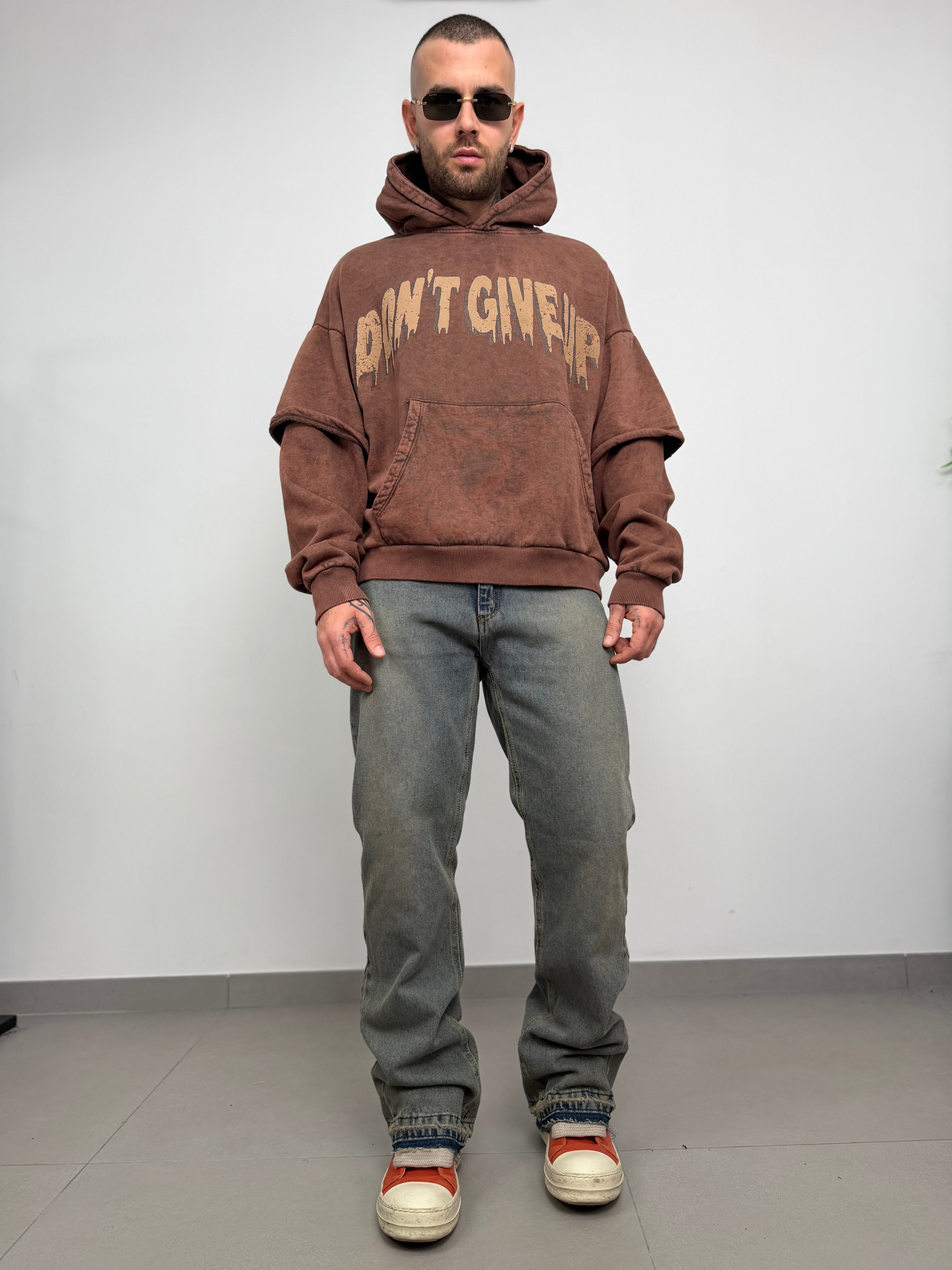 Hoodie double sleeve LV