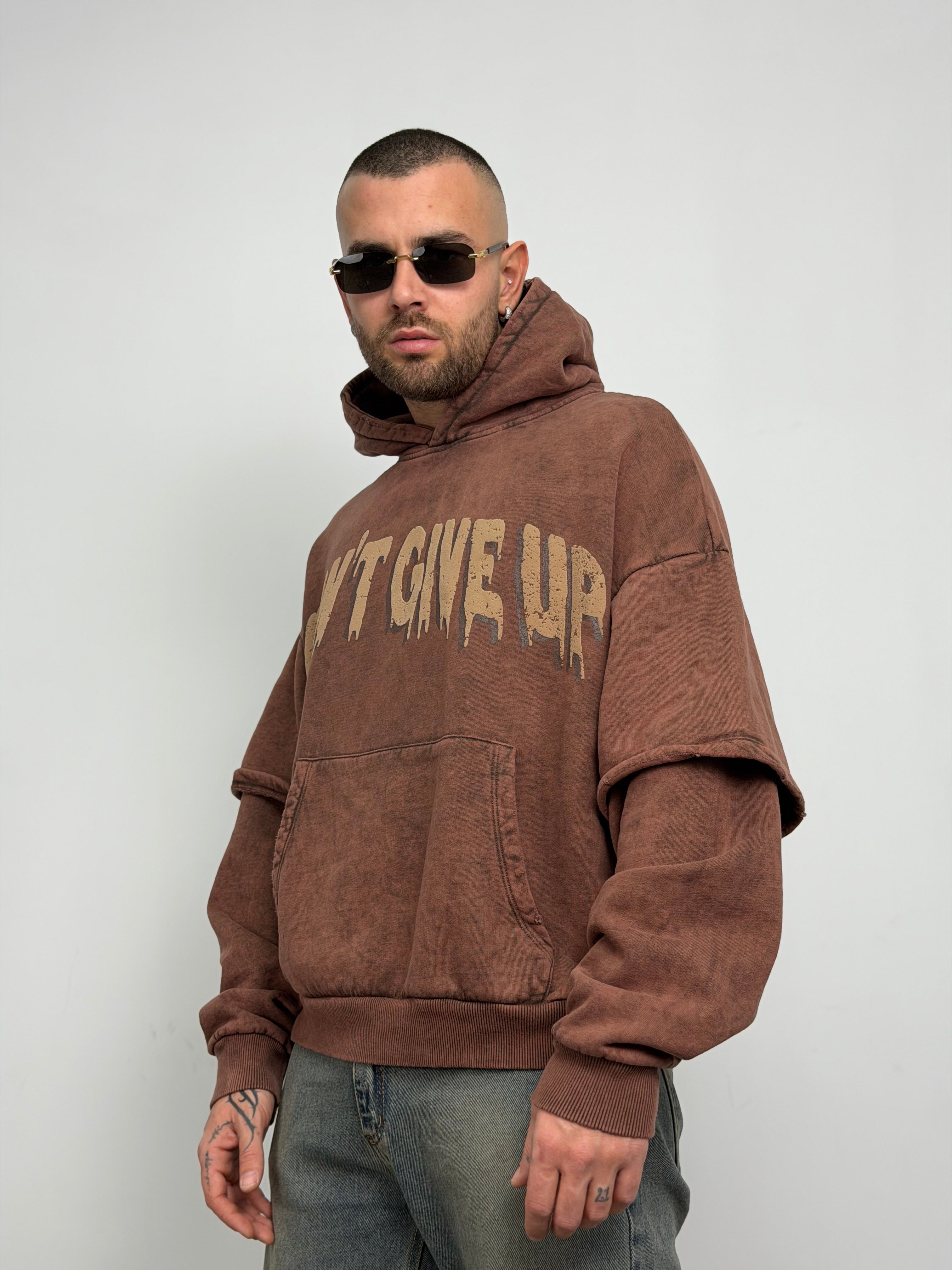 Hoodie double sleeve LV