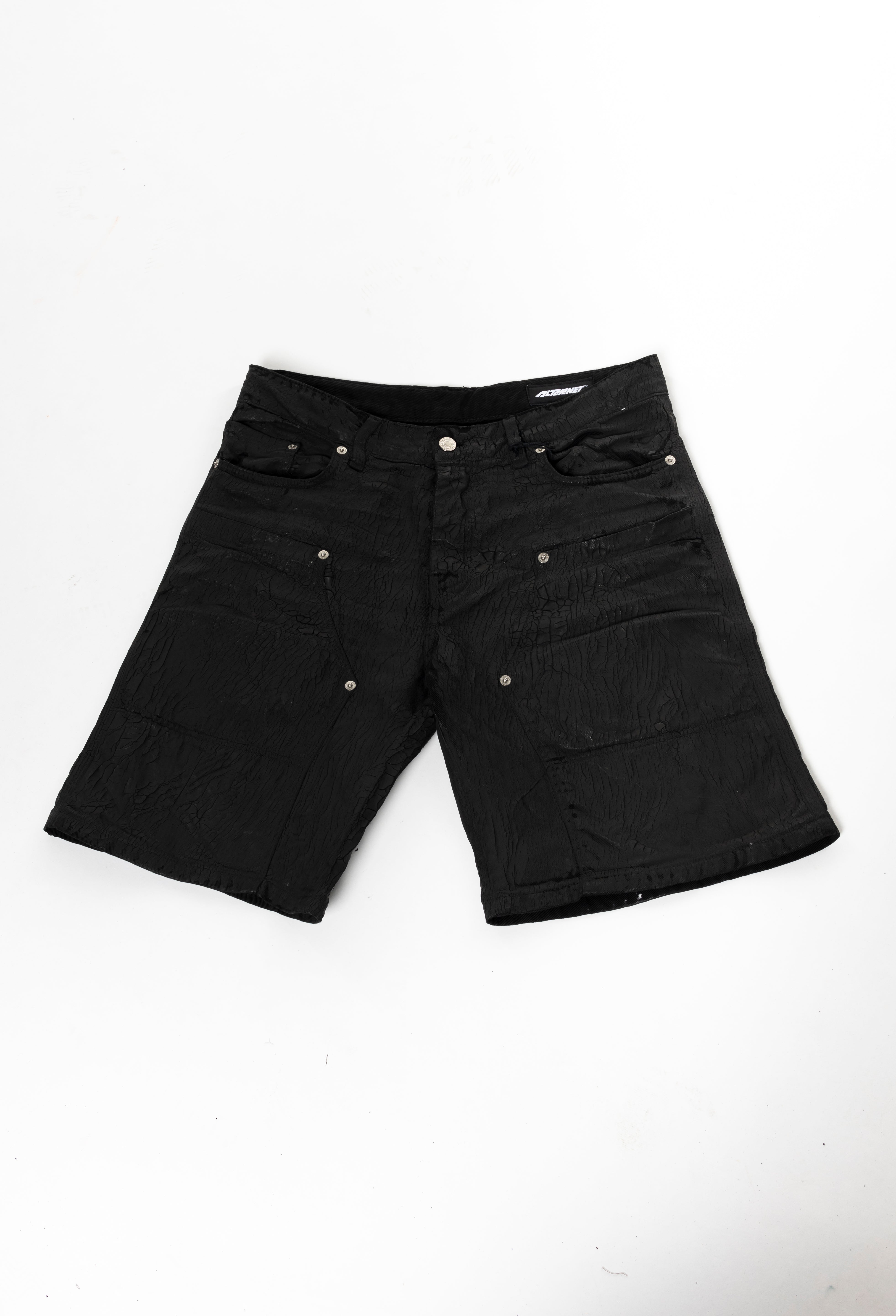 Bermuda Cargo Nero Texture Alternet