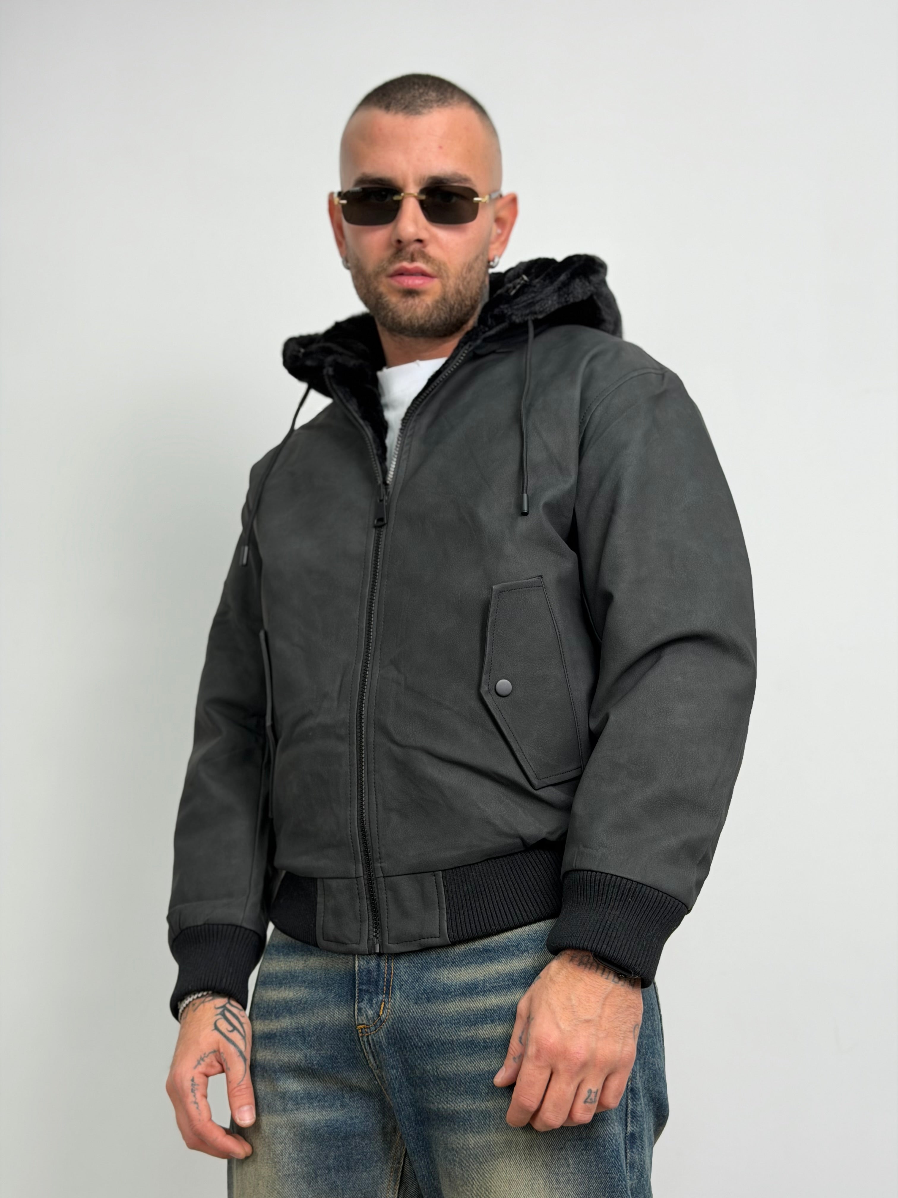 Pelliccia reversibile new