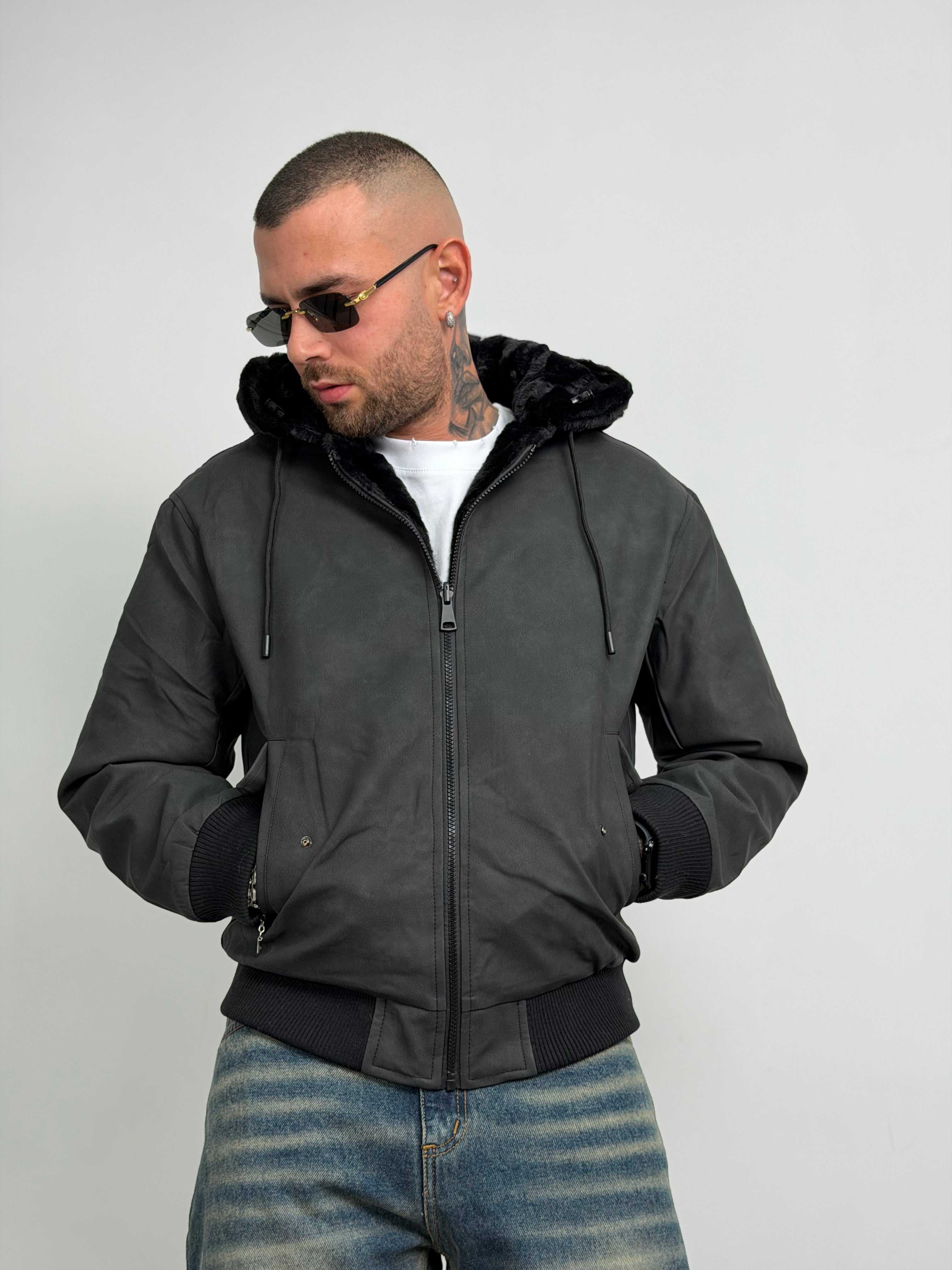 Pelliccia reversibile new