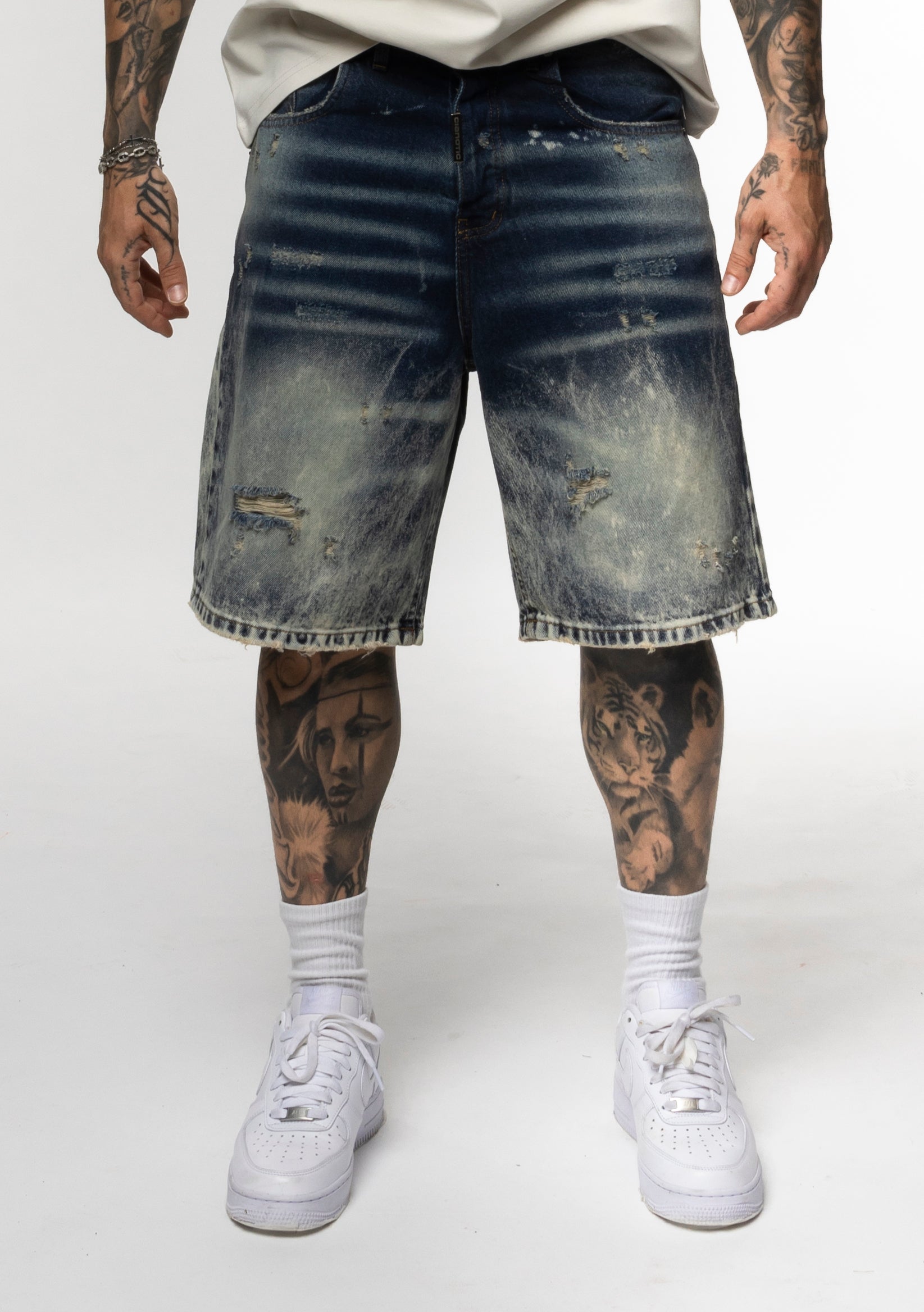 Bermuda Denim Lavaggio Vintage cianotic