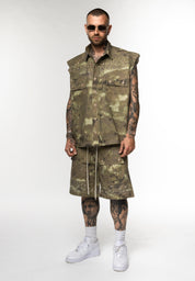 Coordinato Cargo Camouflage con Applicazioni Brillantini