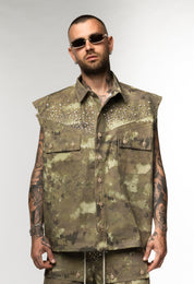 Coordinato Cargo Camouflage con Applicazioni Brillantini