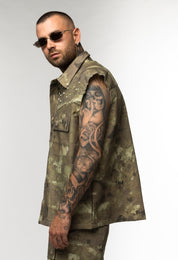 Coordinato Cargo Camouflage con Applicazioni Brillantini