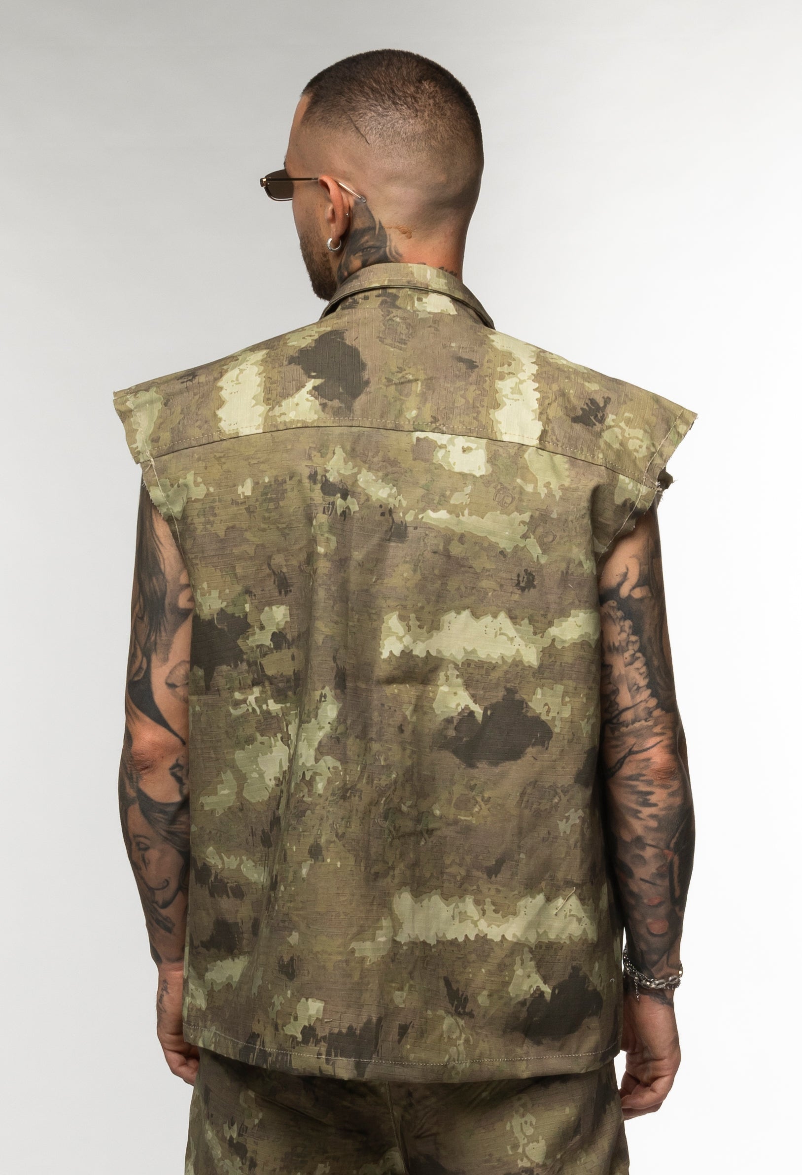 Coordinato Cargo Camouflage con Applicazioni Brillantini