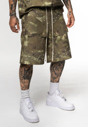 Coordinato Cargo Camouflage con Applicazioni Brillantini