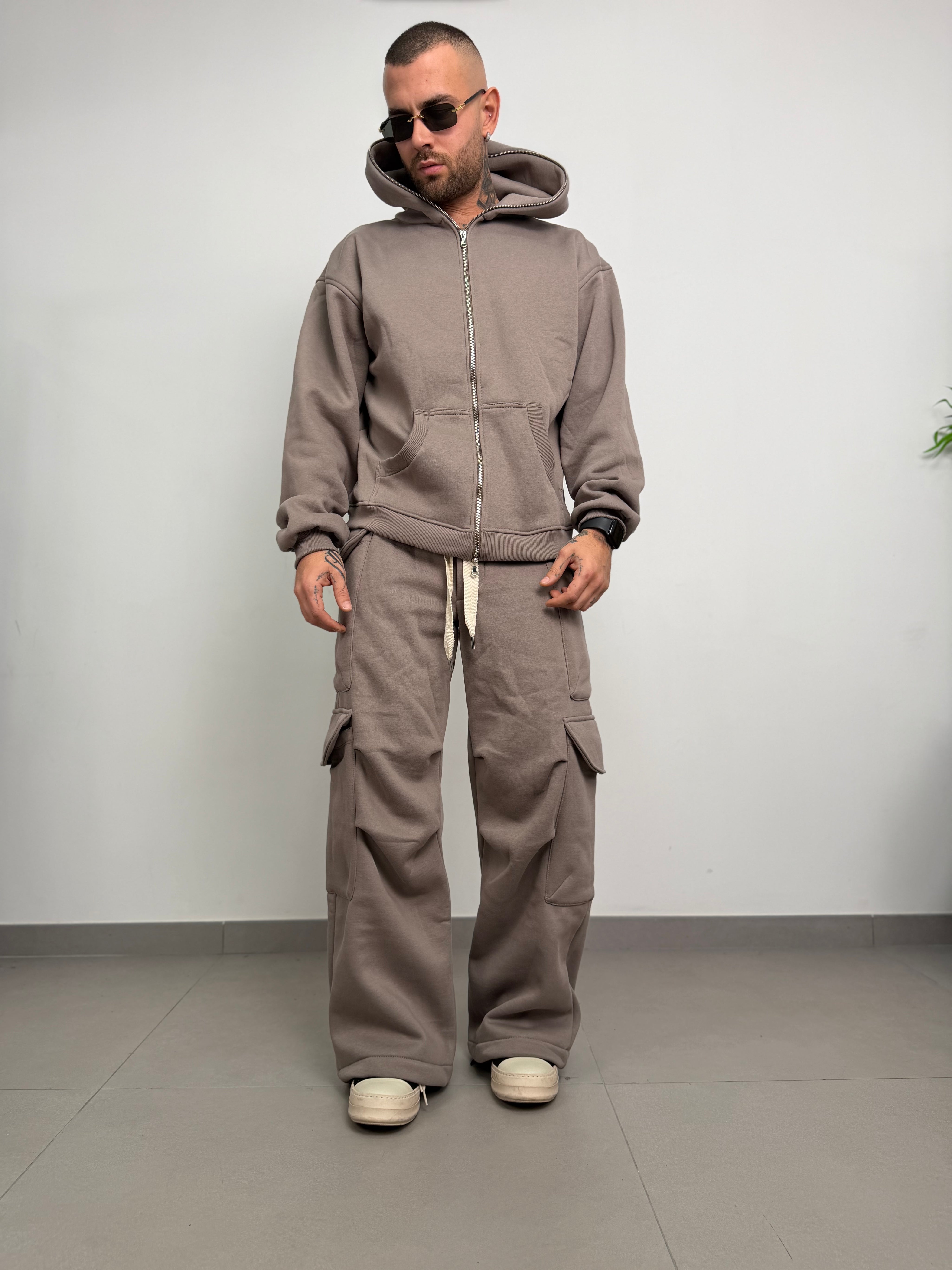 Tuta completa long zip