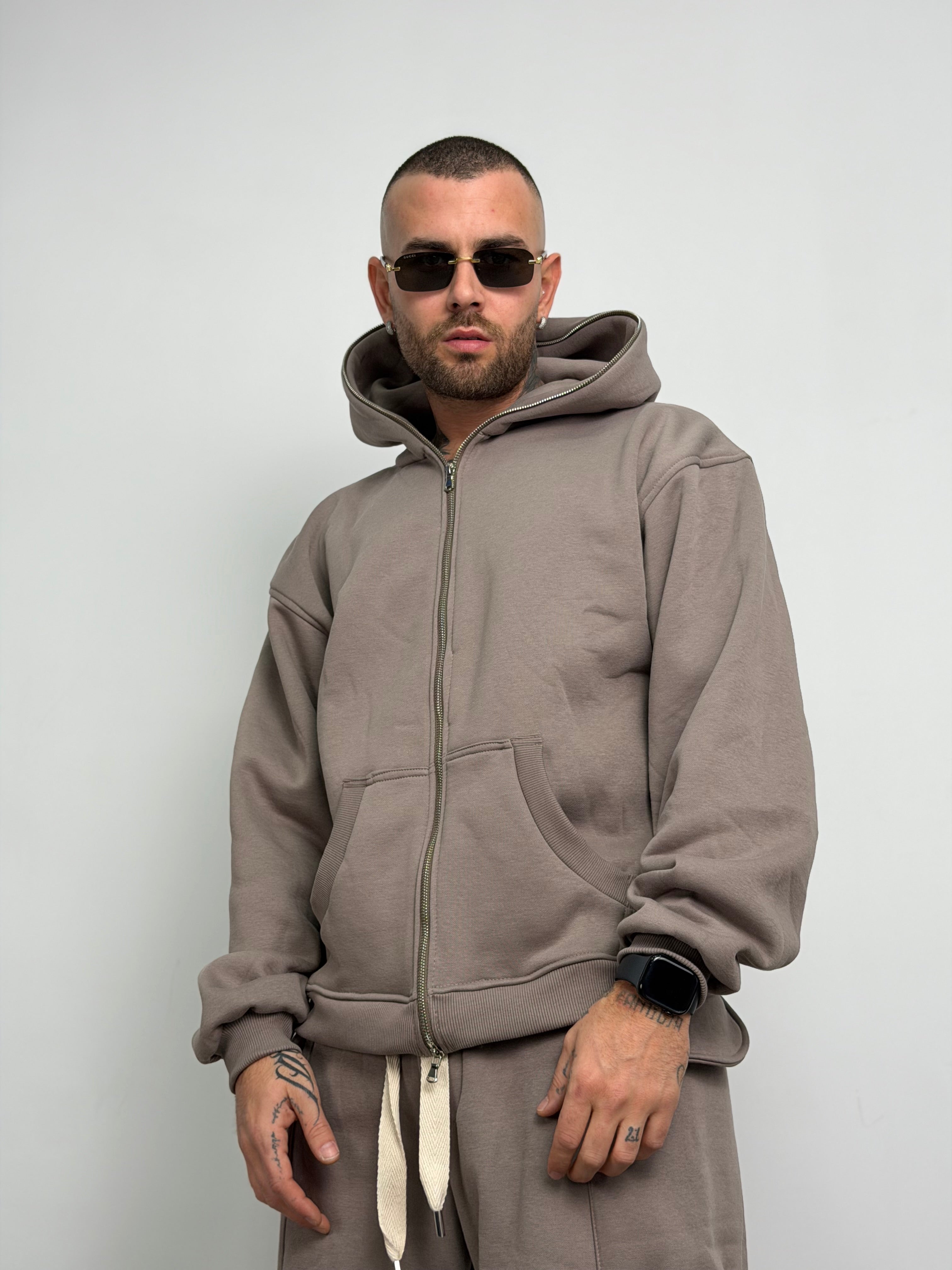 Tuta completa long zip