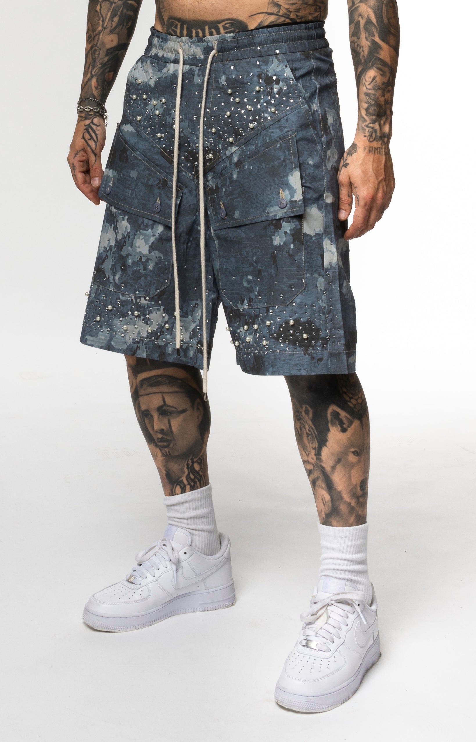Coordinato Cargo Camouflage con Applicazioni Brillantini