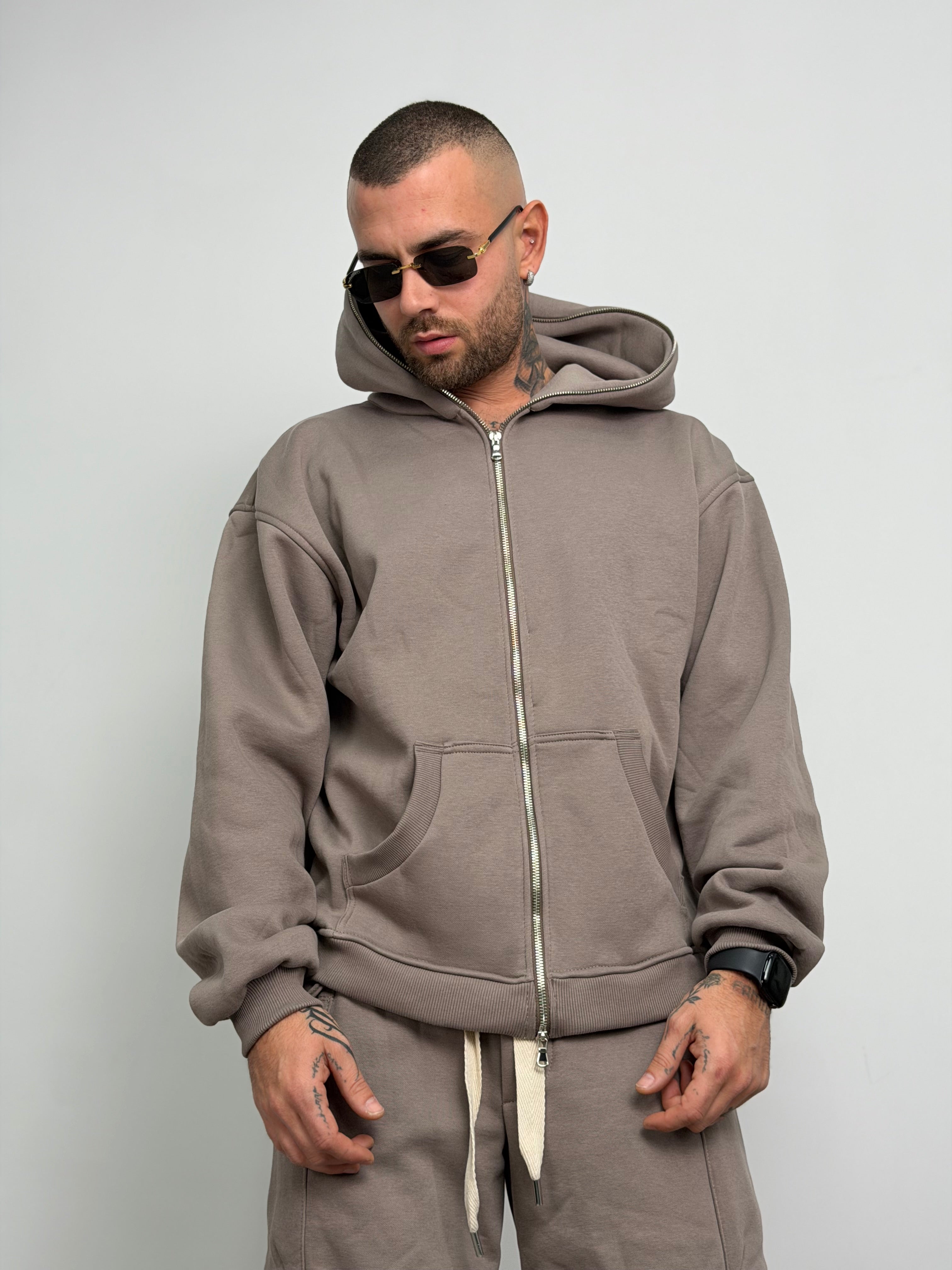 Tuta completa long zip