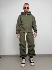 Tuta completa long zip