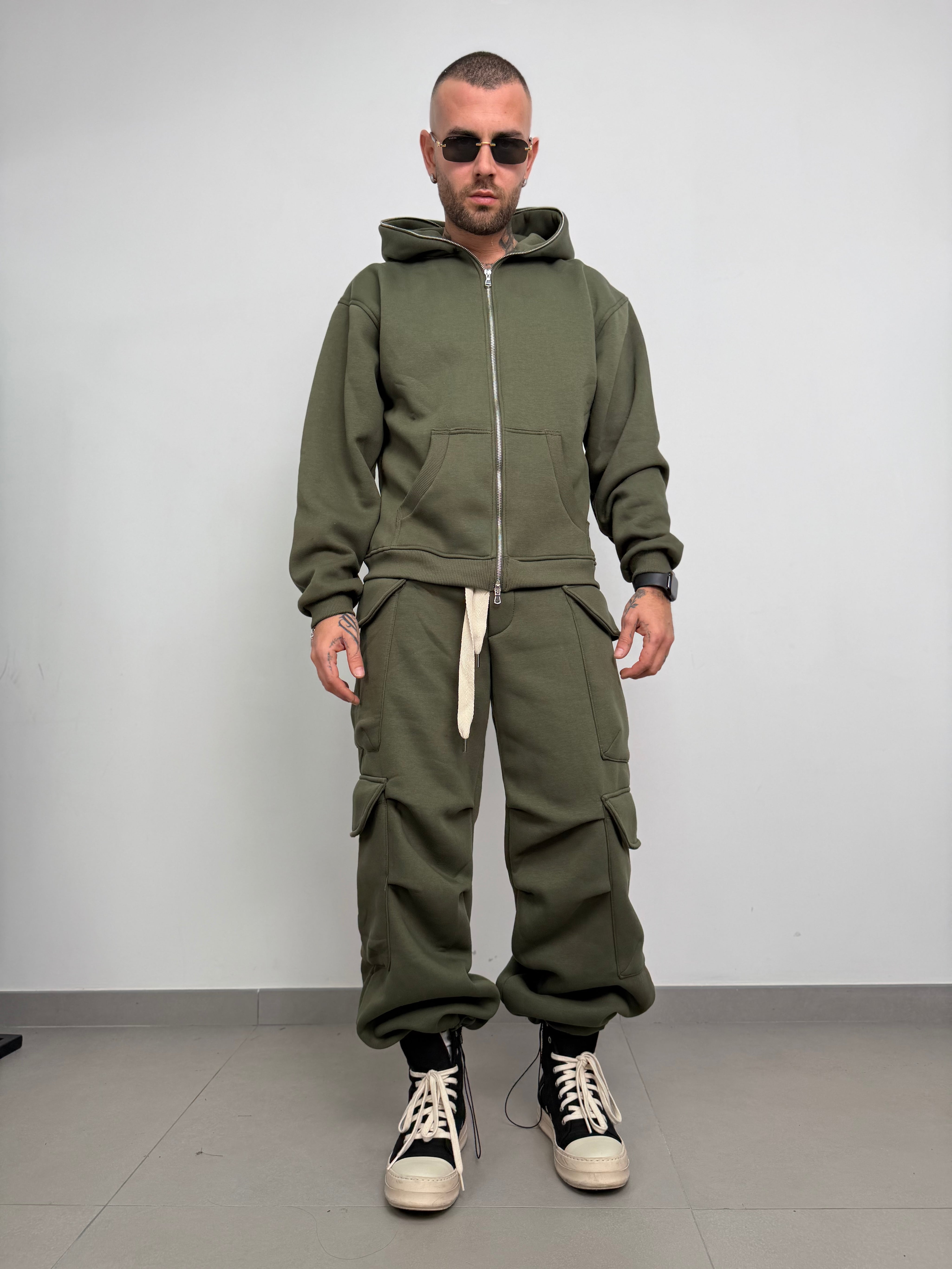 Tuta completa long zip