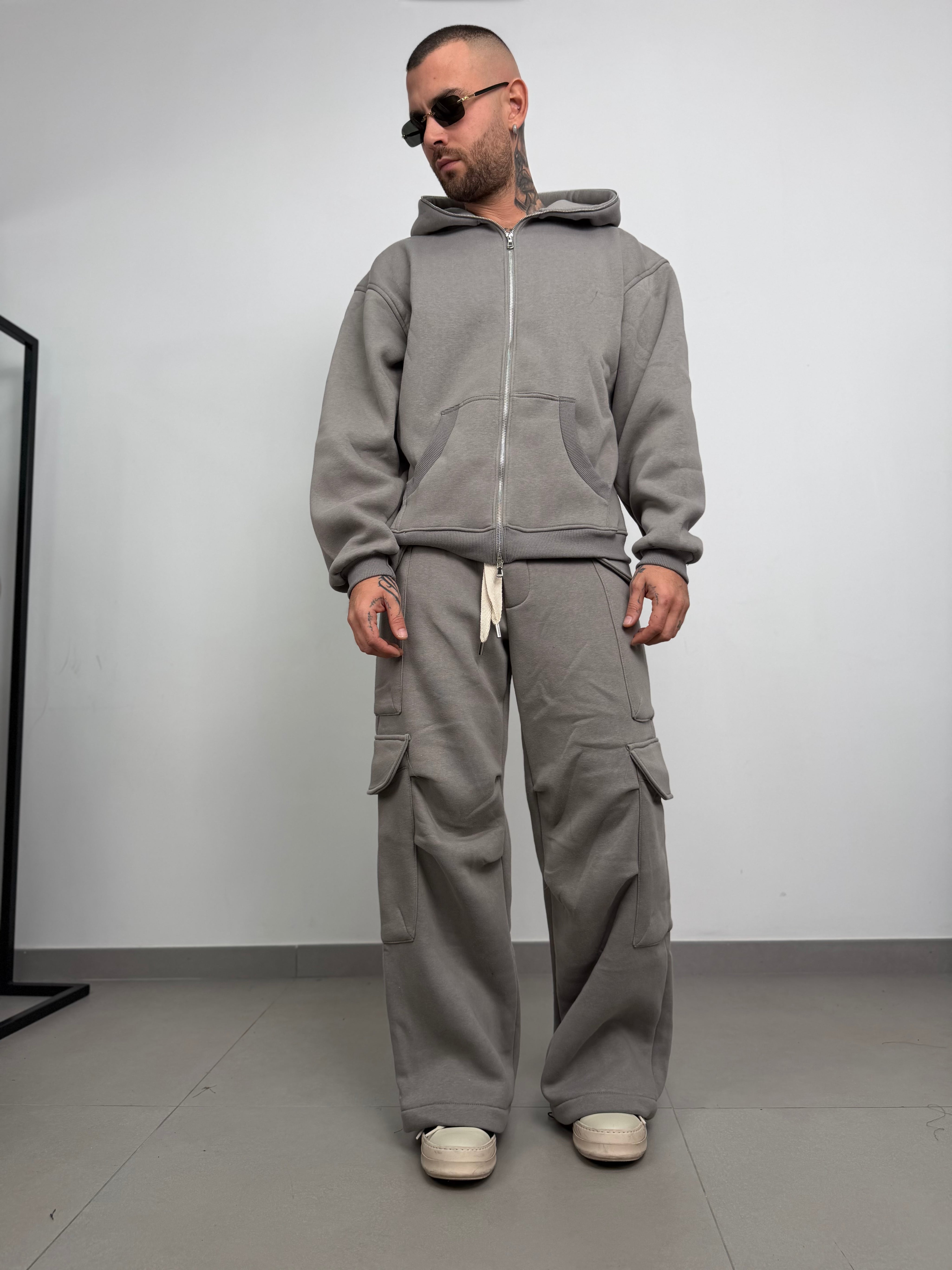 Tuta completa long zip