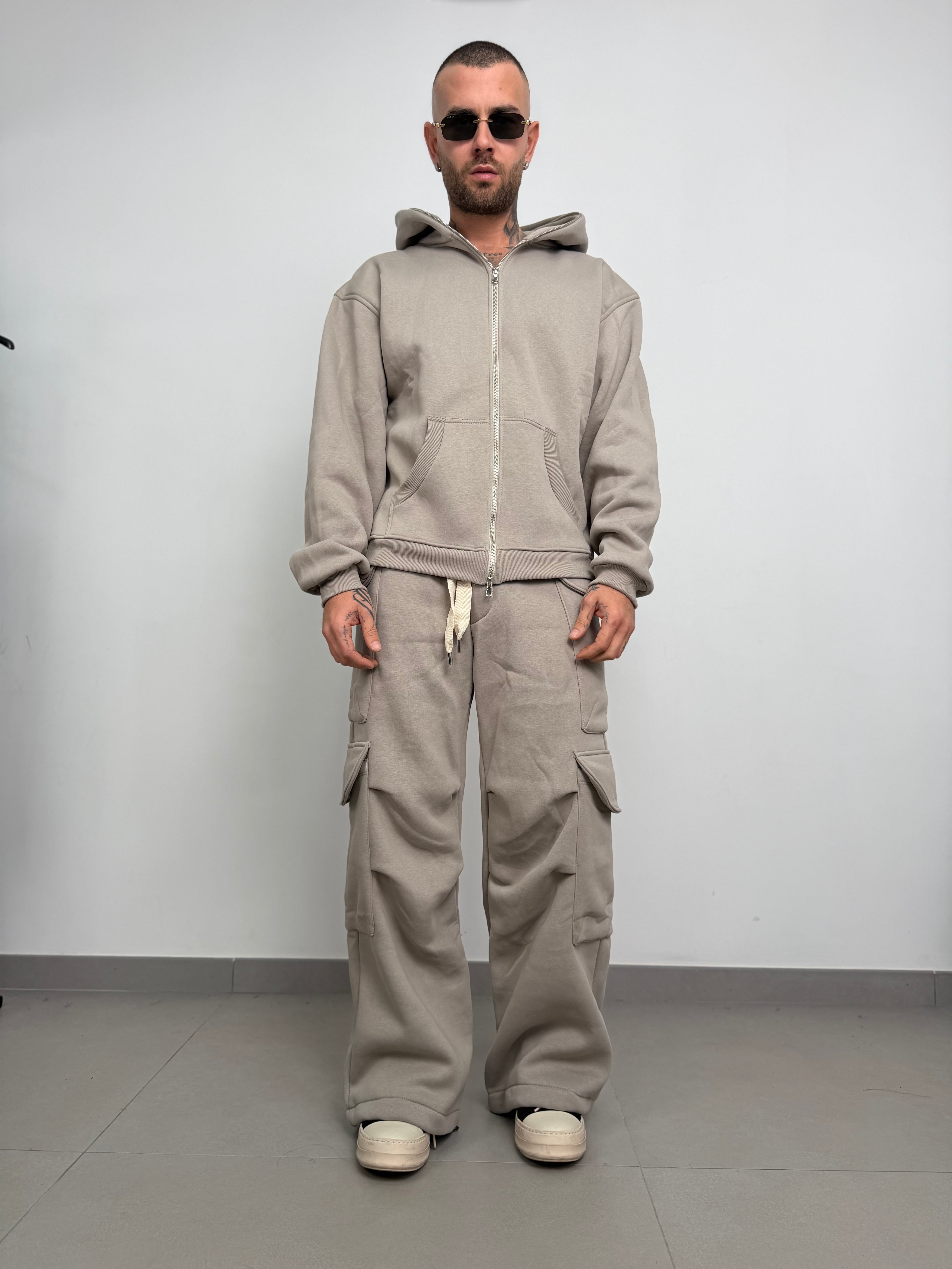 Tuta completa long zip