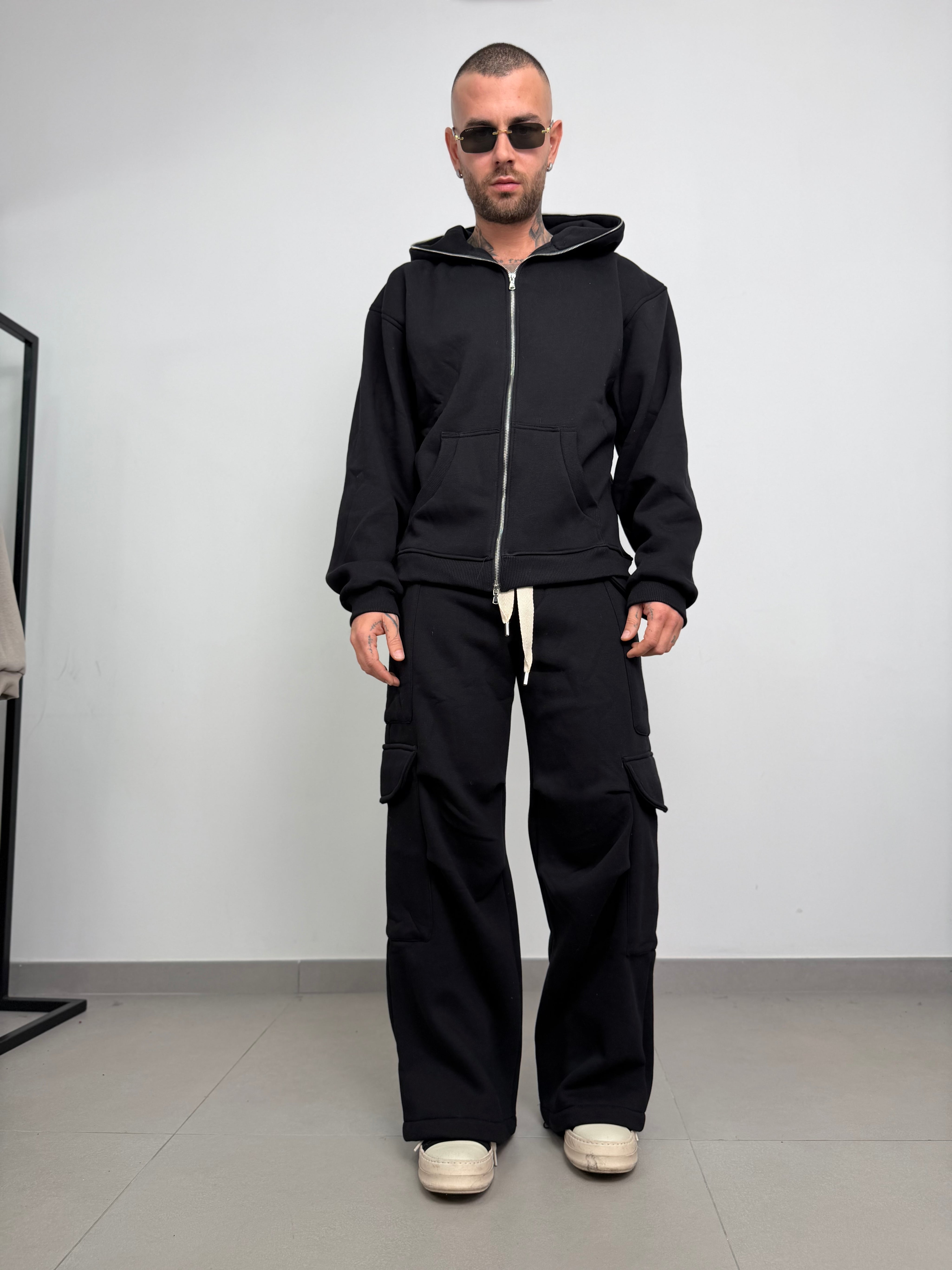 Tuta completa long zip