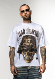 T-Shirt Oversize Road Slayer con Brillantini