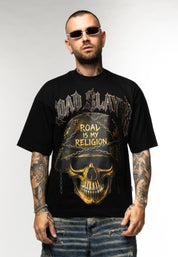 T-Shirt Oversize Road Slayer con Brillantini