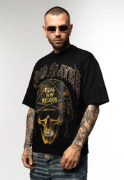 T-Shirt Oversize Road Slayer con Brillantini
