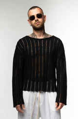 Maglia Traforata a Manica Lunga