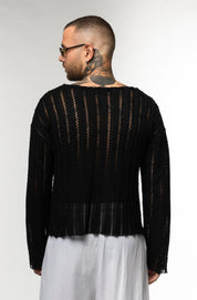 Maglia Traforata a Manica Lunga