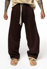 Pantalaccio in lino fondo largo
