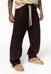Pantalaccio in lino fondo largo