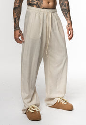 Pantalaccio in lino fondo largo