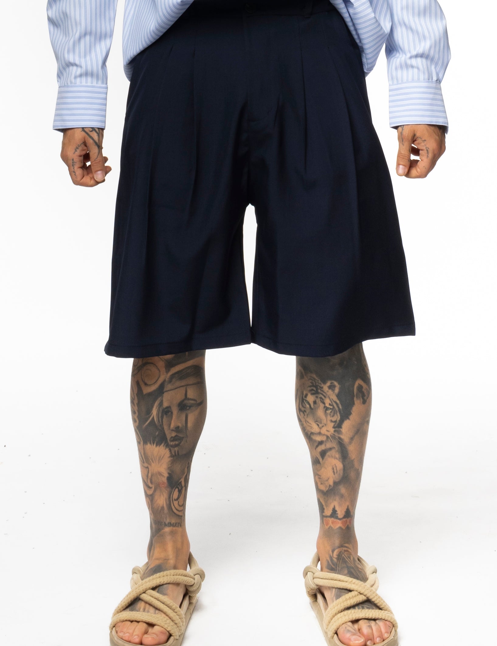 Bermuda Sartoriale Oversize con Pinces