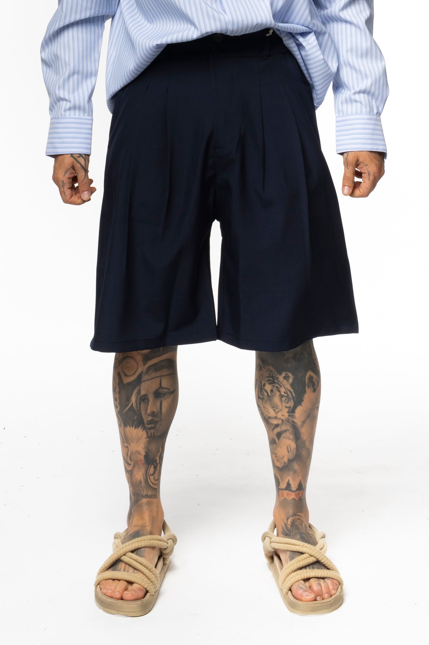 Bermuda Sartoriale Oversize con Pinces