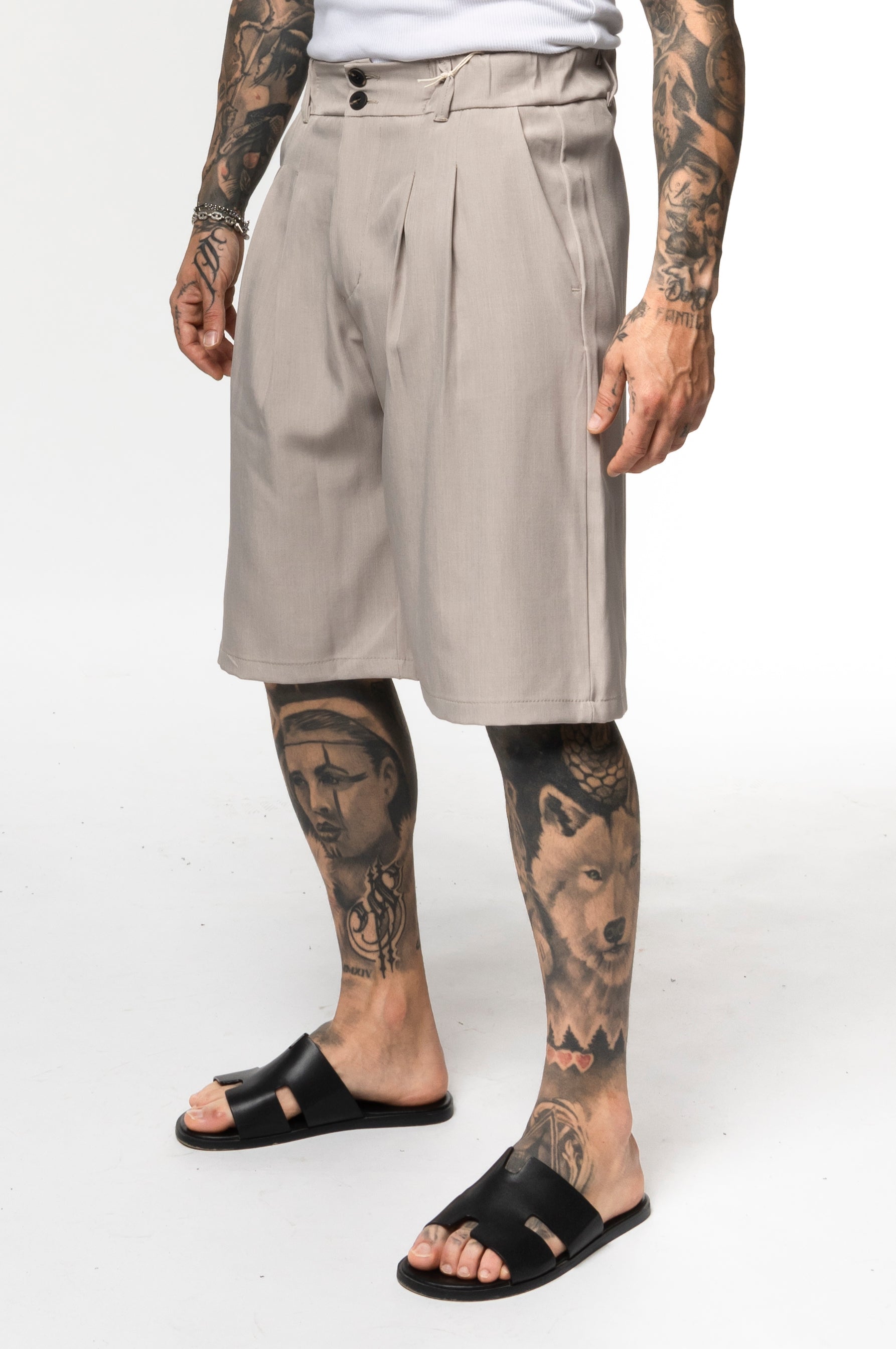 Bermuda Sartoriale Oversize con Pinces