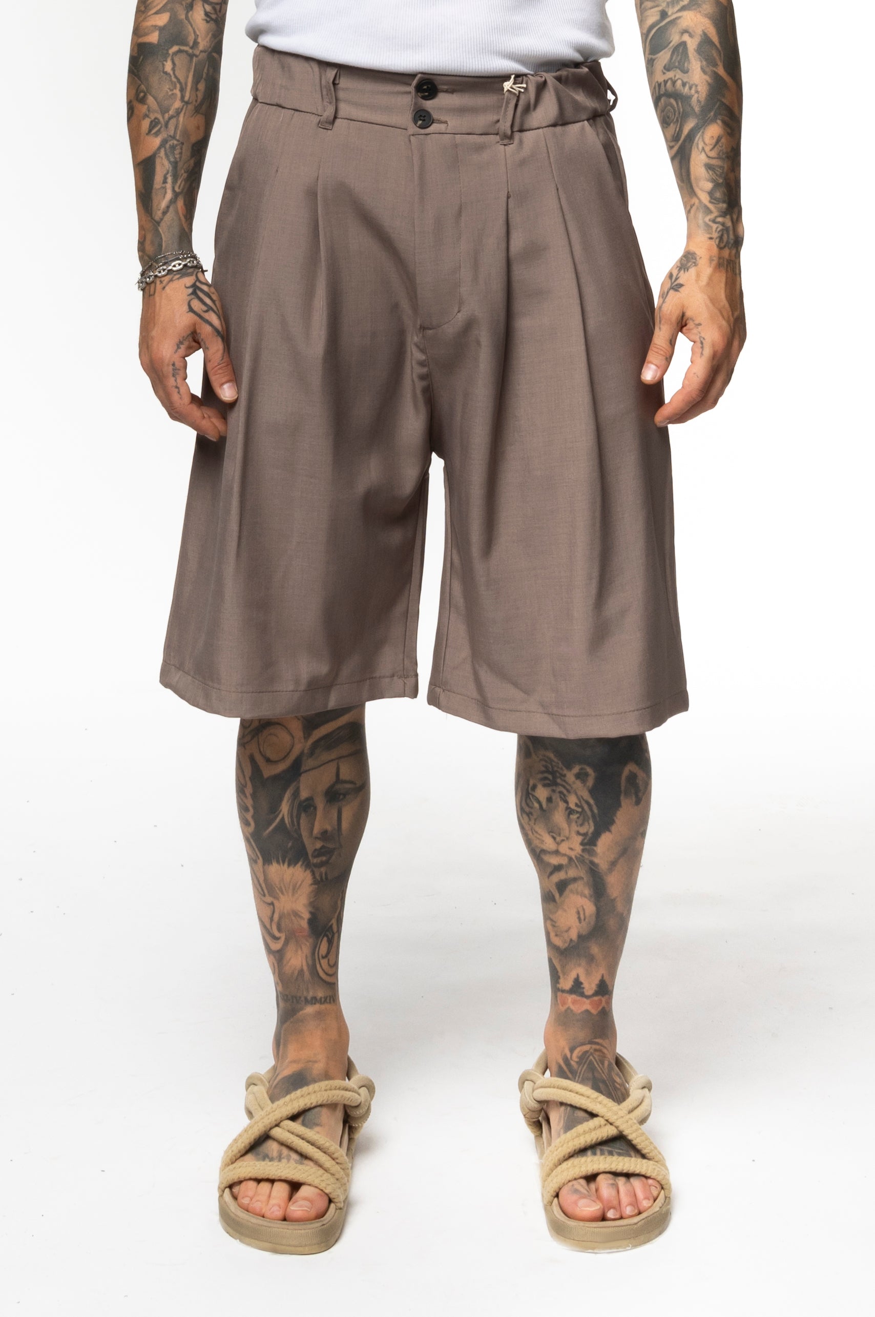 Bermuda Sartoriale Oversize con Pinces