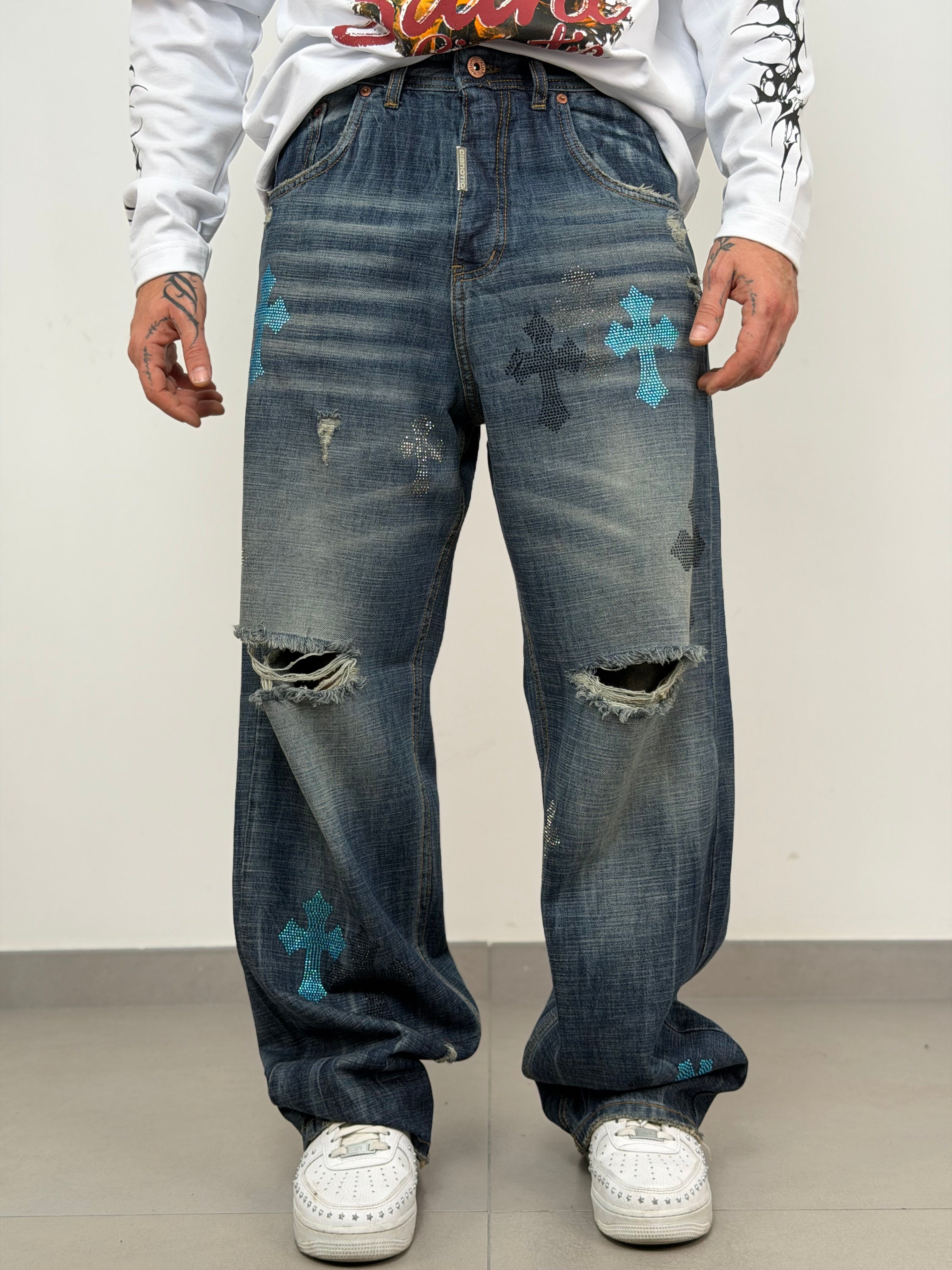 Super baggy crome blue