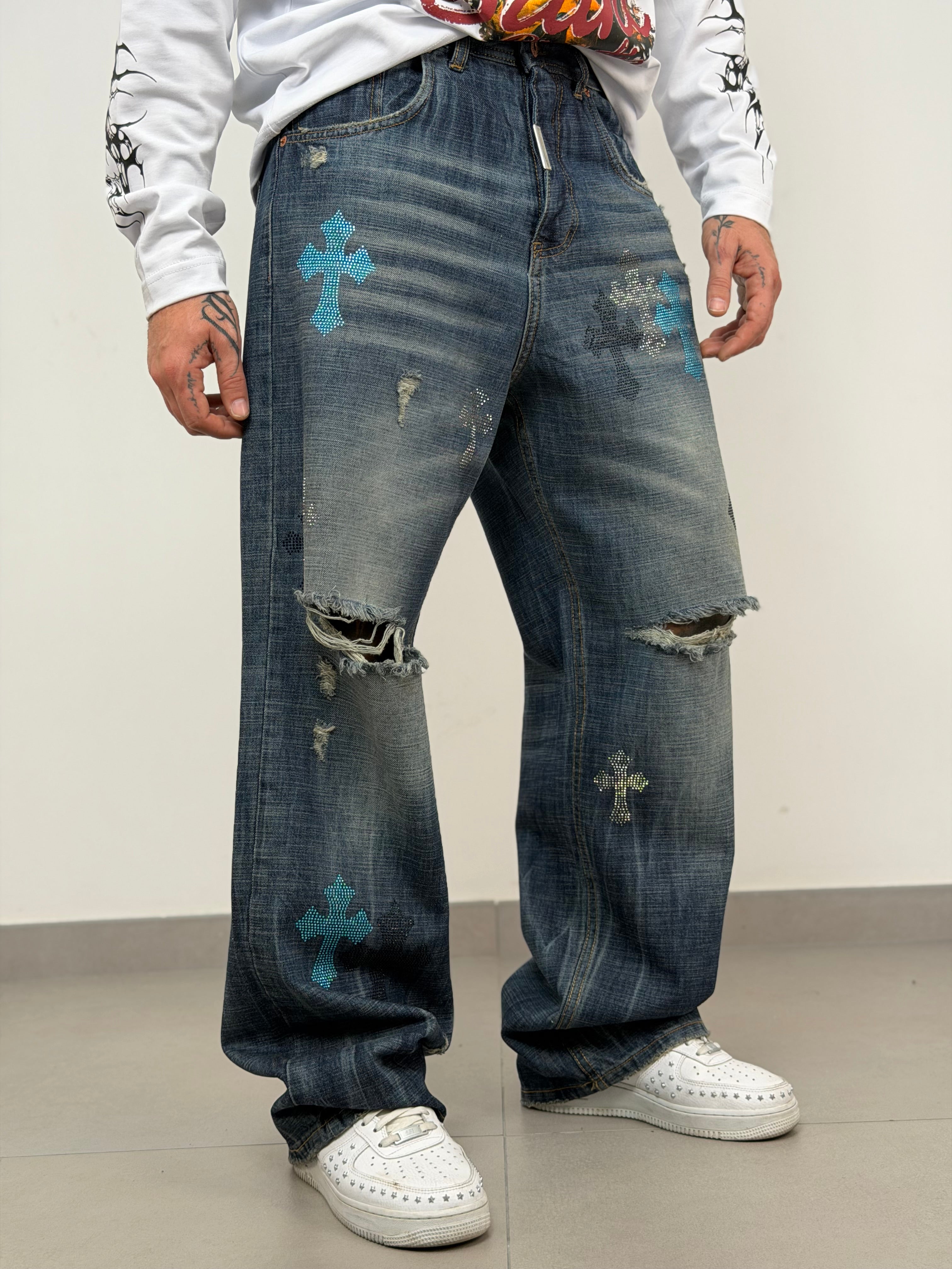 Super baggy crome blue