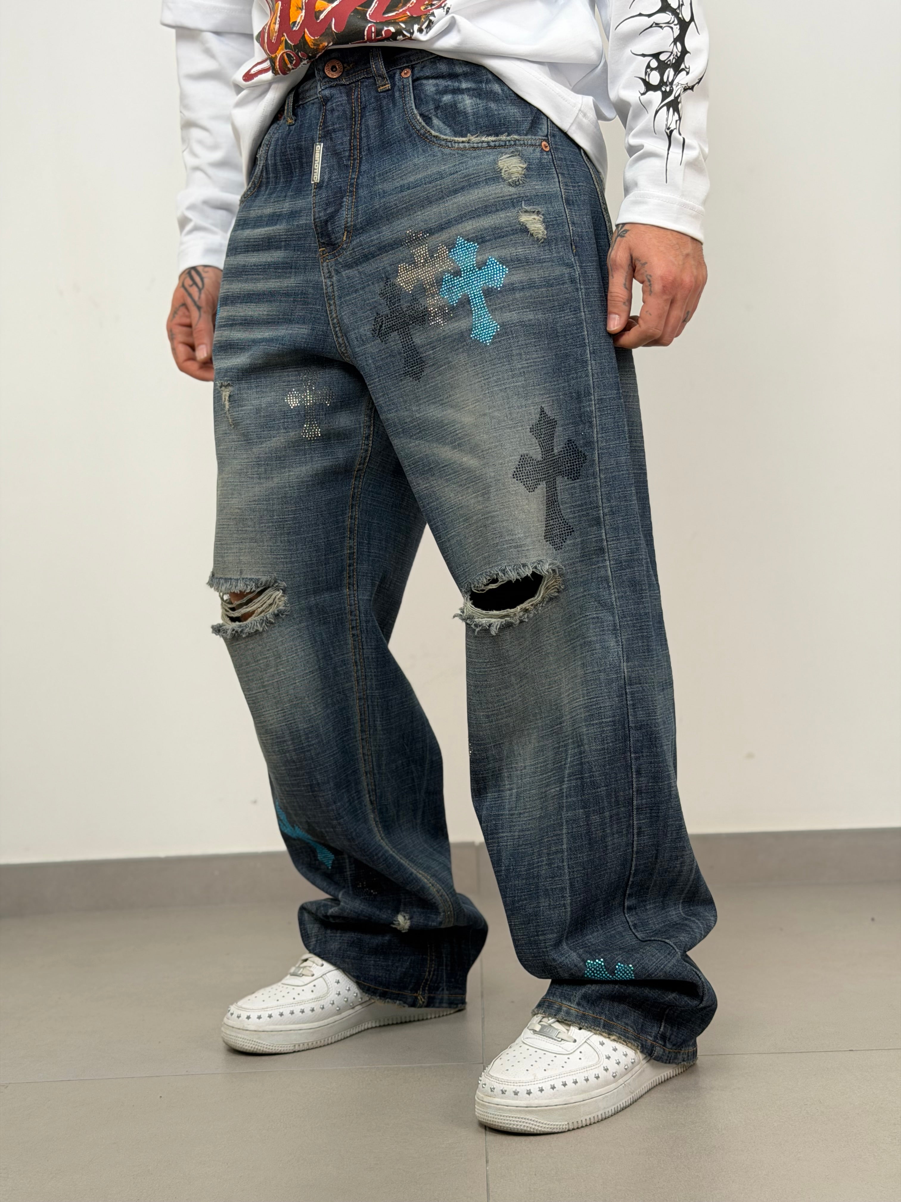 Super baggy crome blue